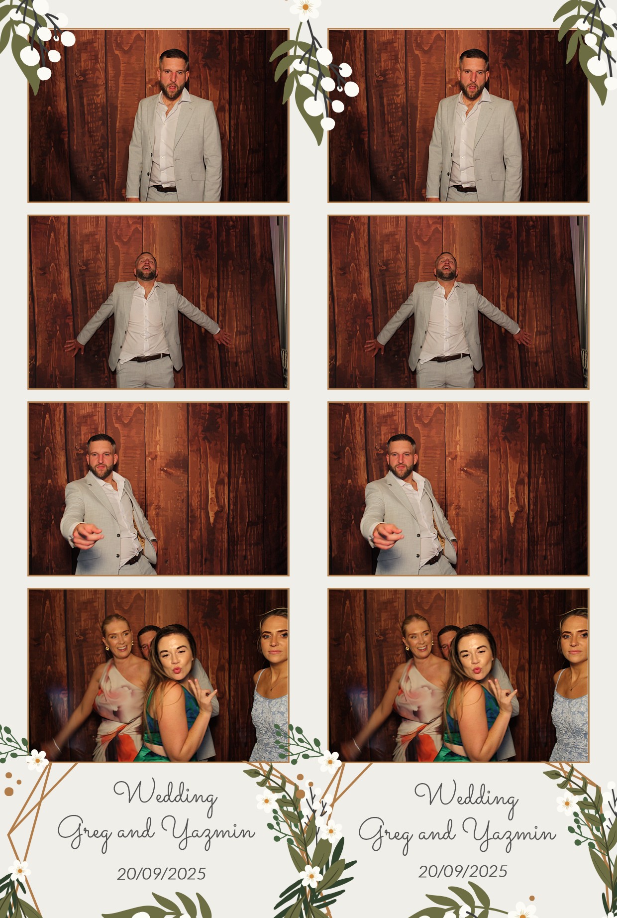 Grey and Yasmin's Wedding | View more photos from the event at gallery.myphotoboothexperience.co.uk/u/MyPhotoBoothExperienceLtd/Grey-and-Yasmins-Wedding