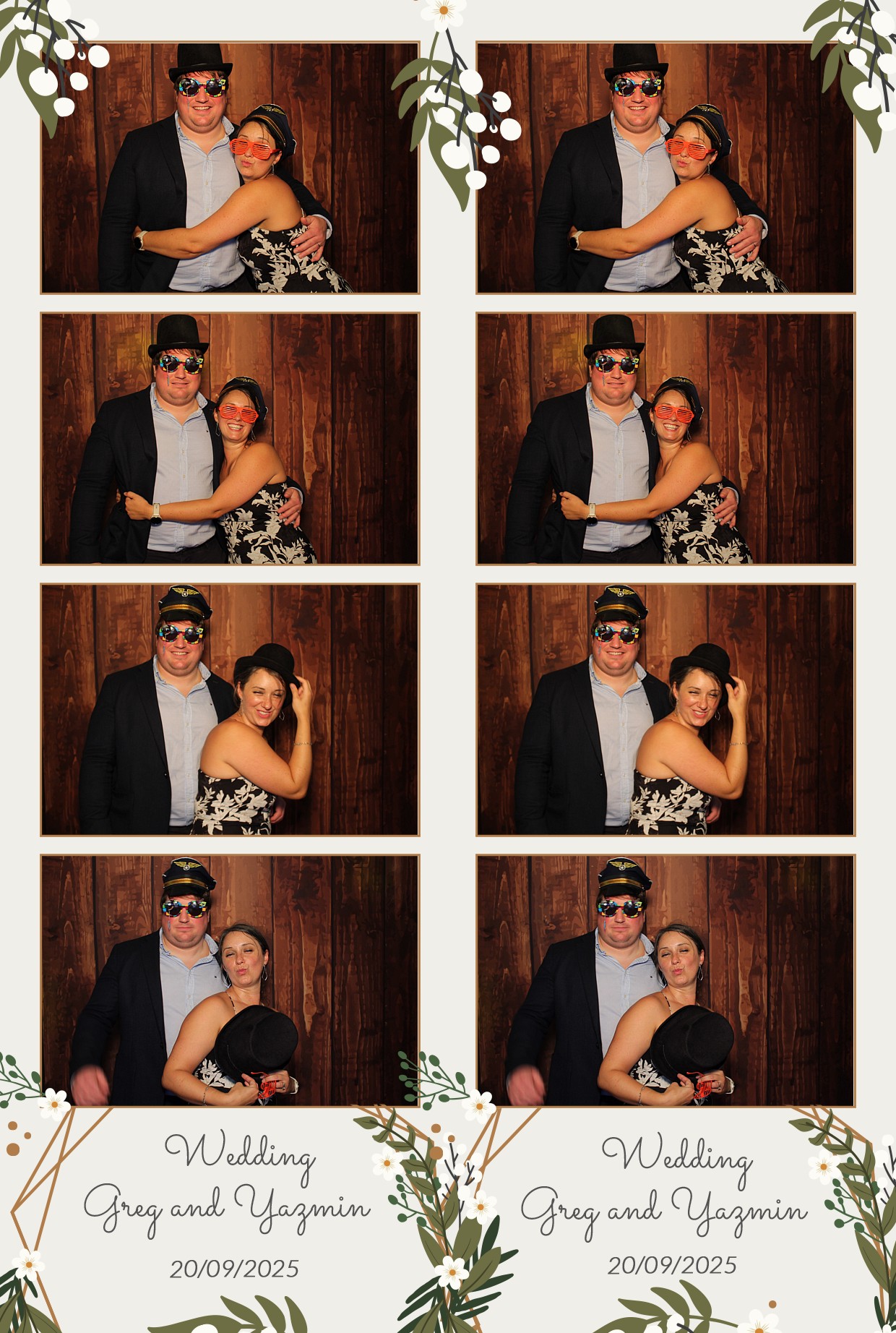 Grey and Yasmin's Wedding | View more photos from the event at gallery.myphotoboothexperience.co.uk/u/MyPhotoBoothExperienceLtd/Grey-and-Yasmins-Wedding
