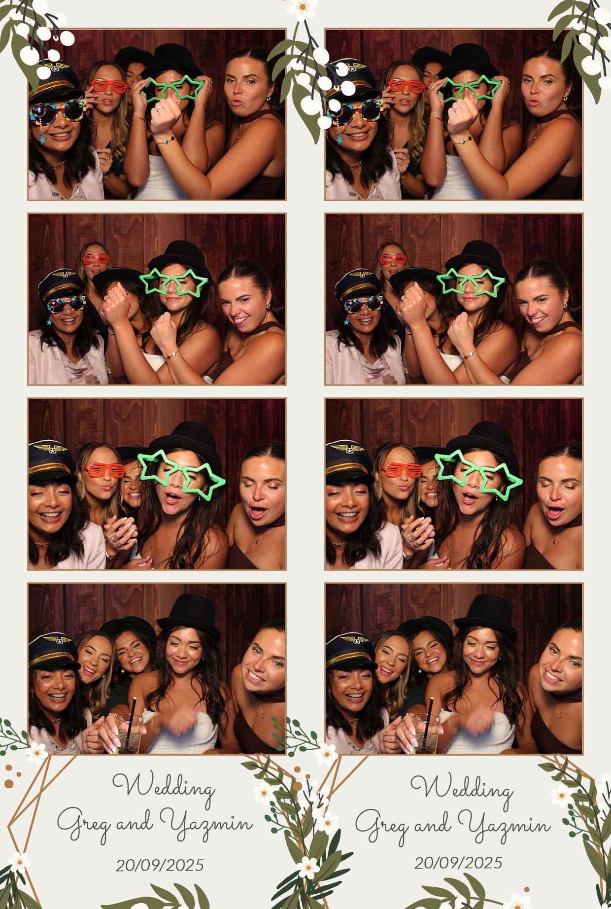Grey and Yasmin's Wedding | View more photos from the event at gallery.myphotoboothexperience.co.uk/u/MyPhotoBoothExperienceLtd/Grey-and-Yasmins-Wedding
