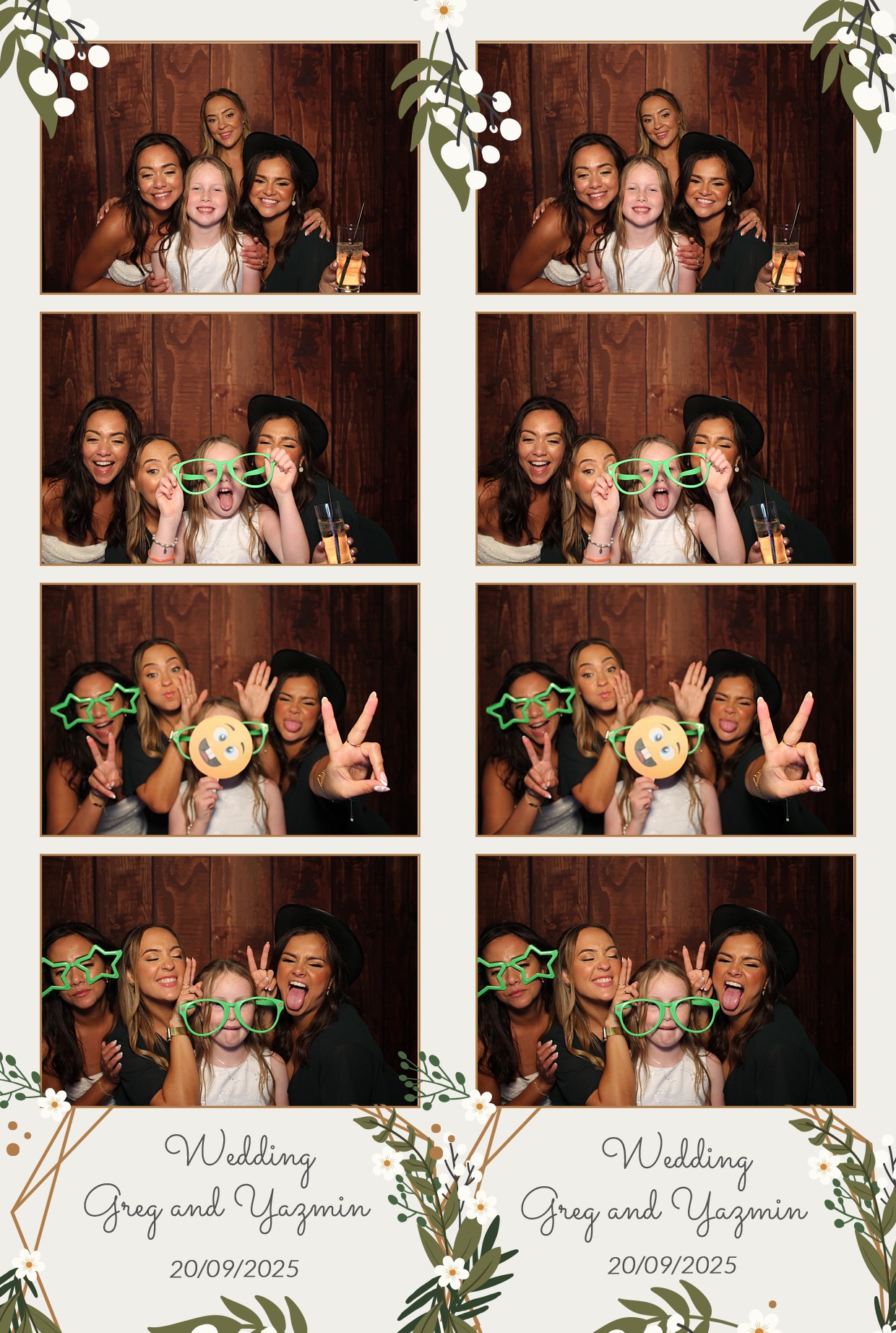 Grey and Yasmin's Wedding | View more photos from the event at gallery.myphotoboothexperience.co.uk/u/MyPhotoBoothExperienceLtd/Grey-and-Yasmins-Wedding