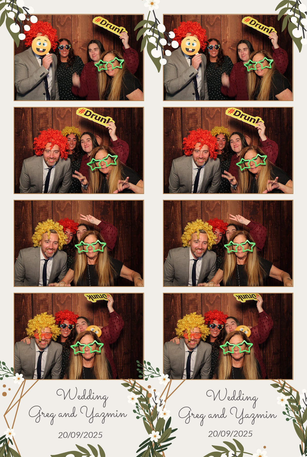 Grey and Yasmin's Wedding | View more photos from the event at gallery.myphotoboothexperience.co.uk/u/MyPhotoBoothExperienceLtd/Grey-and-Yasmins-Wedding