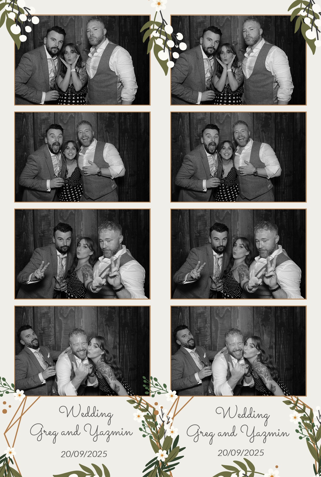 Grey and Yasmin's Wedding | View more photos from the event at gallery.myphotoboothexperience.co.uk/u/MyPhotoBoothExperienceLtd/Grey-and-Yasmins-Wedding