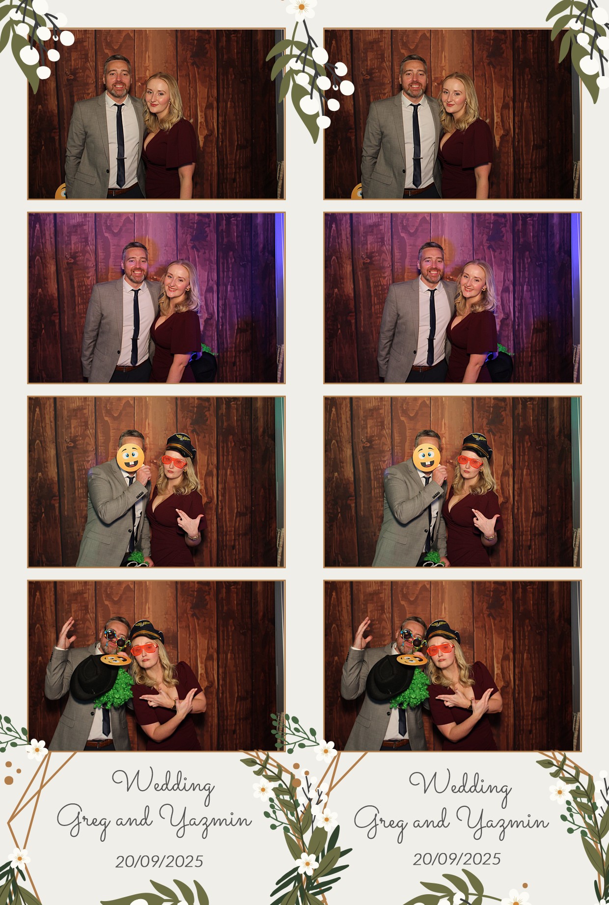 Grey and Yasmin's Wedding | View more photos from the event at gallery.myphotoboothexperience.co.uk/u/MyPhotoBoothExperienceLtd/Grey-and-Yasmins-Wedding