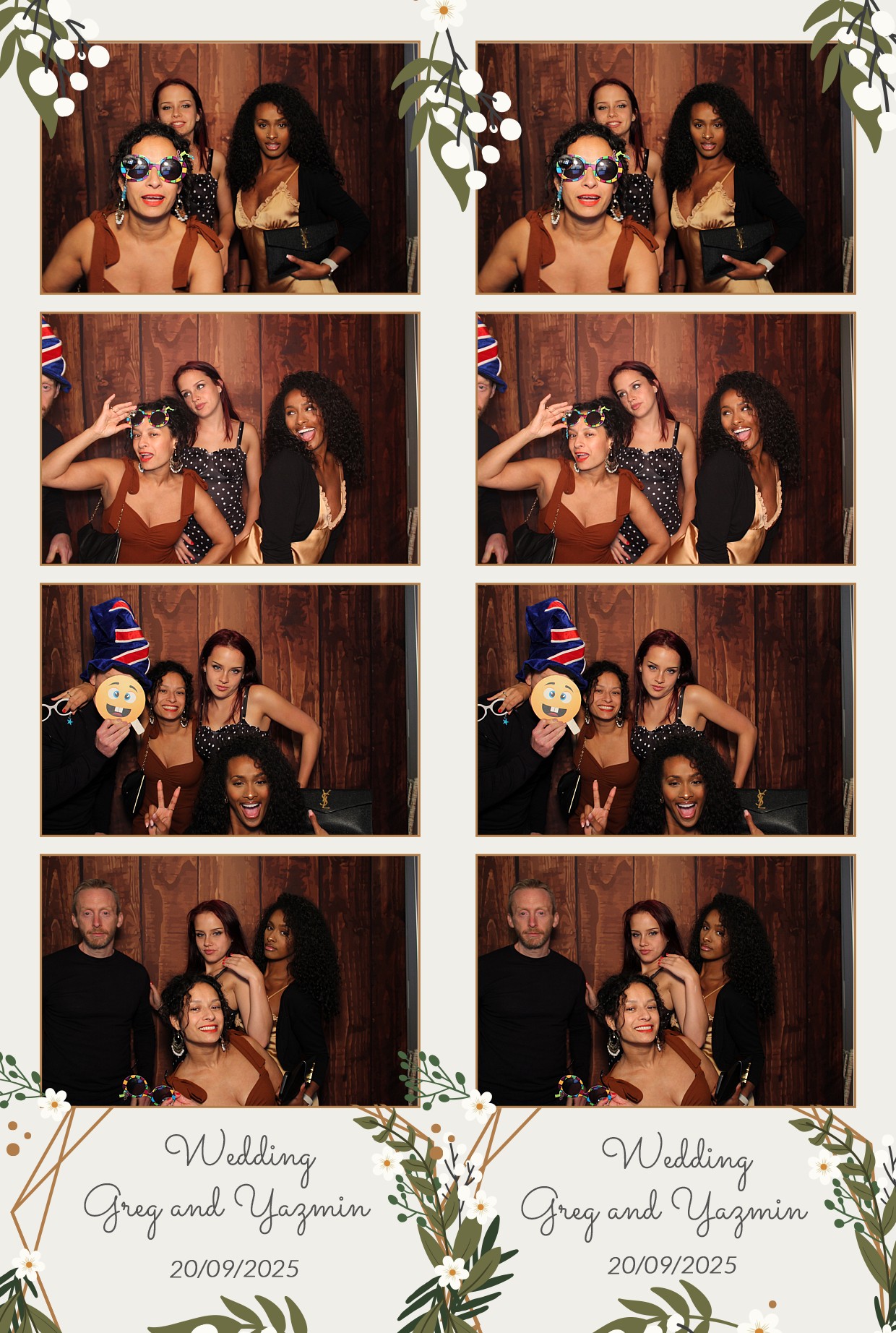 Grey and Yasmin's Wedding | View more photos from the event at gallery.myphotoboothexperience.co.uk/u/MyPhotoBoothExperienceLtd/Grey-and-Yasmins-Wedding