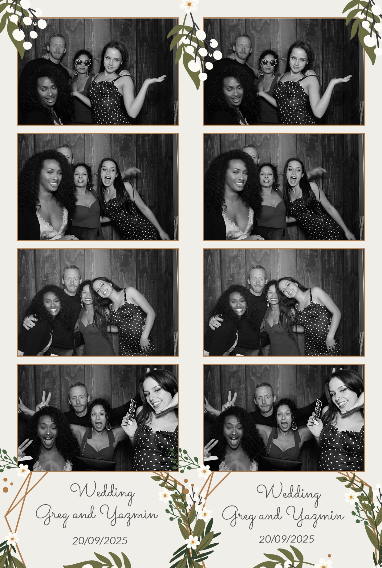 Grey and Yasmin's Wedding | View more photos from the event at gallery.myphotoboothexperience.co.uk/u/MyPhotoBoothExperienceLtd/Grey-and-Yasmins-Wedding