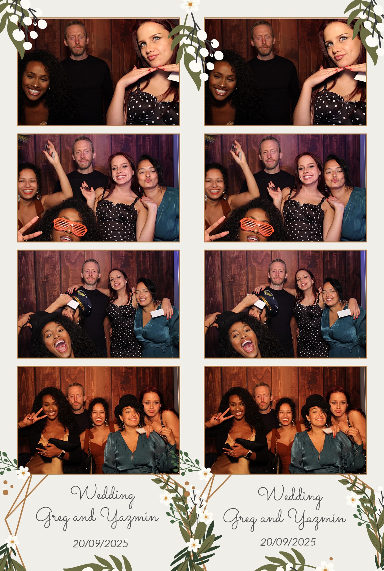 Grey and Yasmin's Wedding | View more photos from the event at gallery.myphotoboothexperience.co.uk/u/MyPhotoBoothExperienceLtd/Grey-and-Yasmins-Wedding