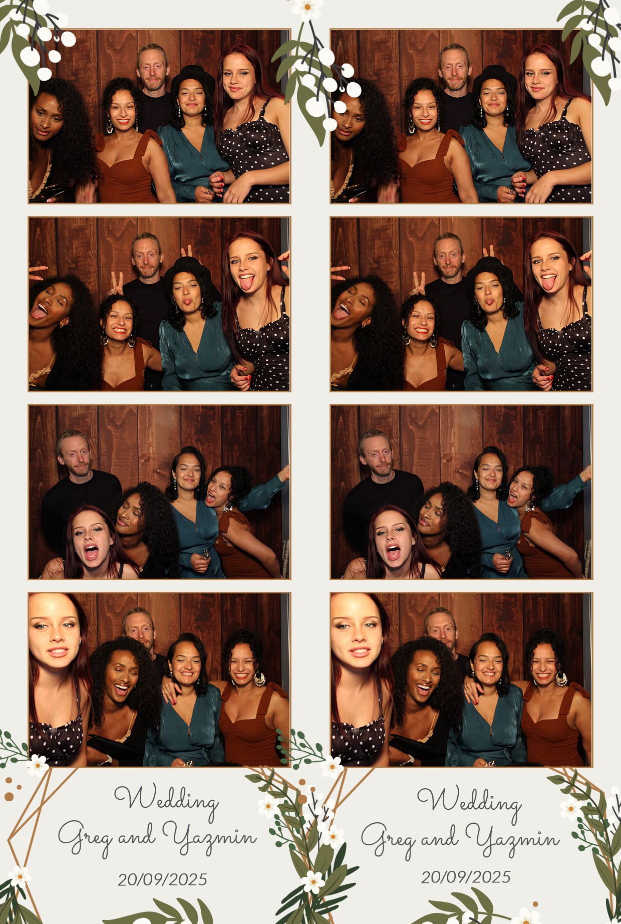 Grey and Yasmin's Wedding | View more photos from the event at gallery.myphotoboothexperience.co.uk/u/MyPhotoBoothExperienceLtd/Grey-and-Yasmins-Wedding