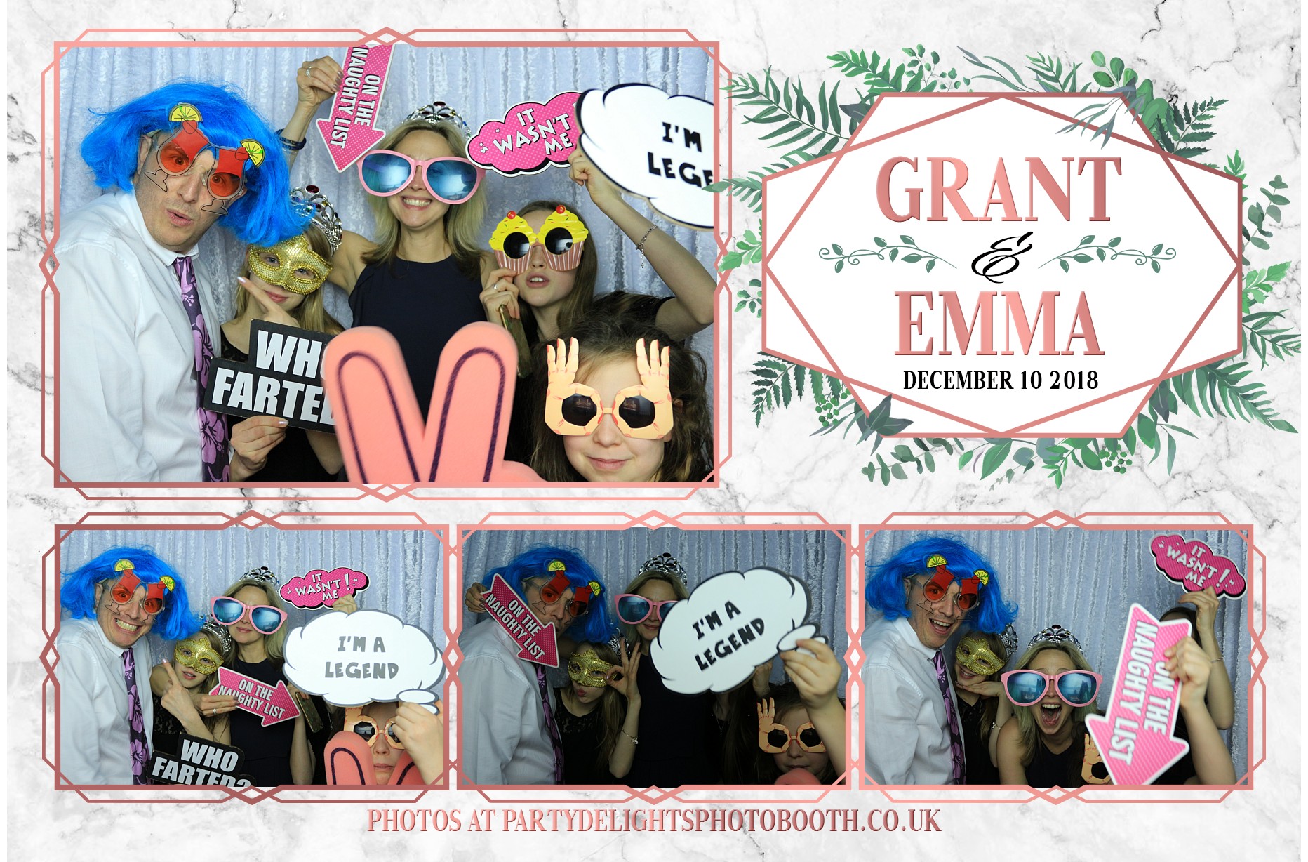 Grant & Emma's Wedding - Prints | View more photos from the event at gallery.partydelightsphotobooth.co.uk/u/PartyDelightsPhotoBooth/Grant-Emmas-Wedding-Prints
