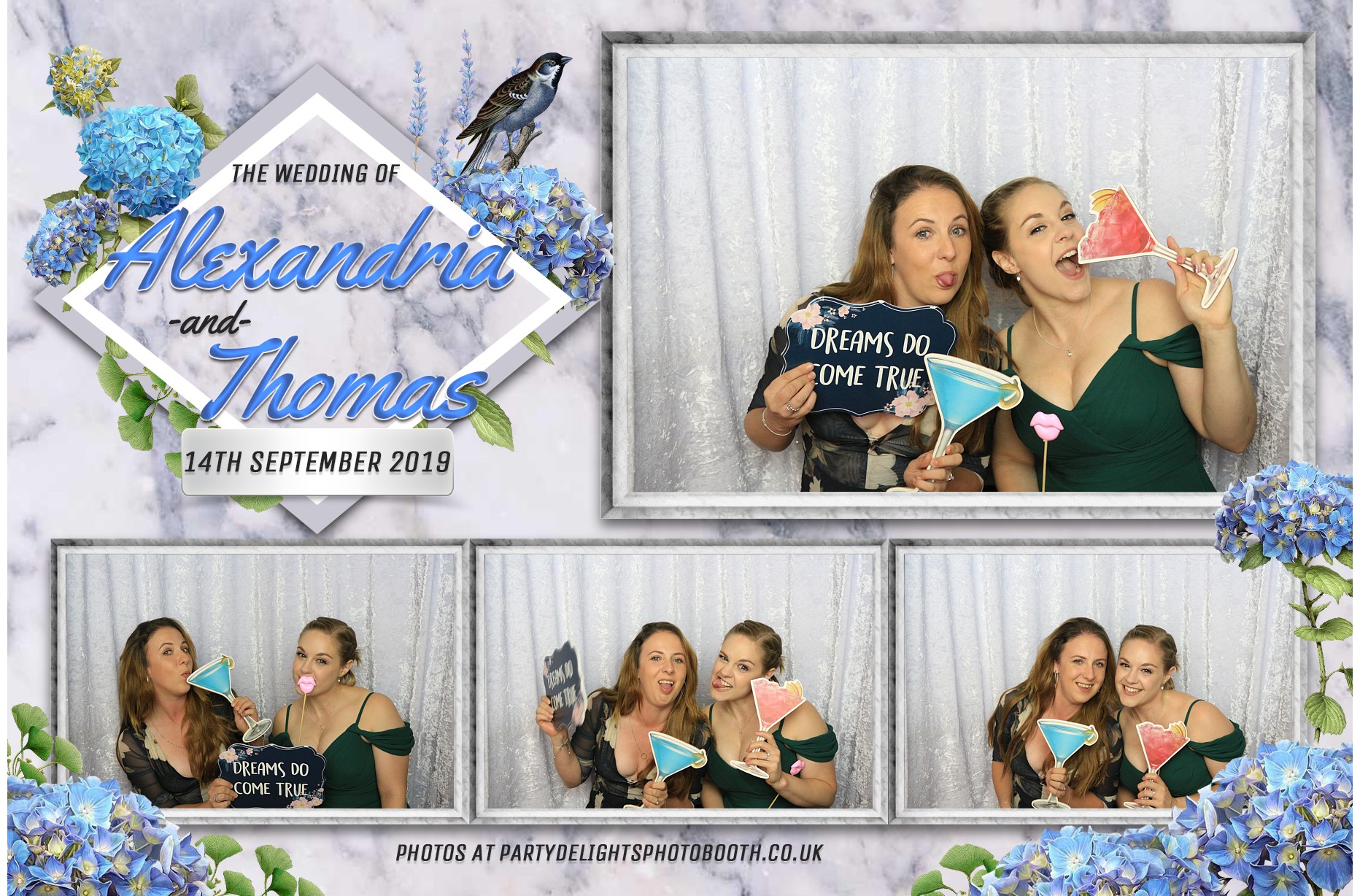 Alexandria & Thomas's Wedding - Prints | View more photos from the event at gallery.partydelightsphotobooth.co.uk/u/PartyDelightsPhotoBooth/Alexandria-Thomass-Wedding-Prints