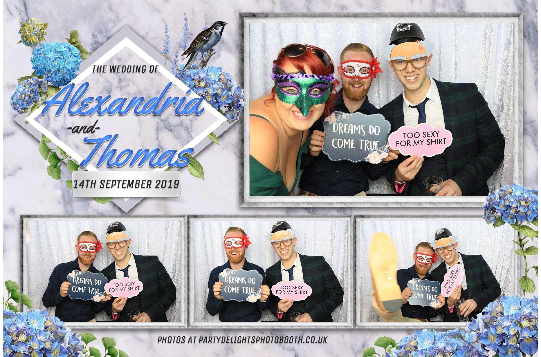 Alexandria & Thomas's Wedding - Prints | View more photos from the event at gallery.partydelightsphotobooth.co.uk/u/PartyDelightsPhotoBooth/Alexandria-Thomass-Wedding-Prints