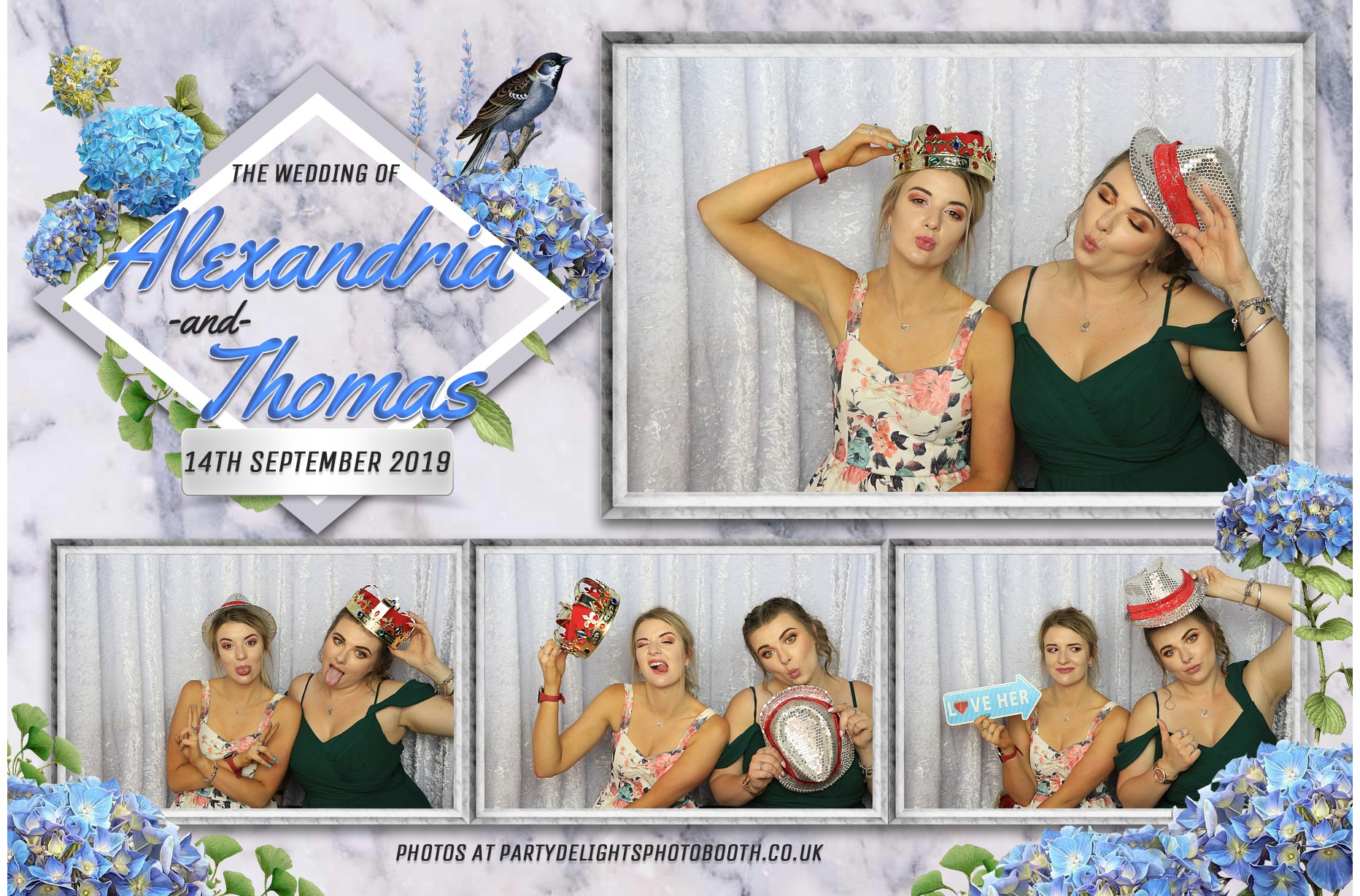 Alexandria & Thomas's Wedding - Prints | View more photos from the event at gallery.partydelightsphotobooth.co.uk/u/PartyDelightsPhotoBooth/Alexandria-Thomass-Wedding-Prints