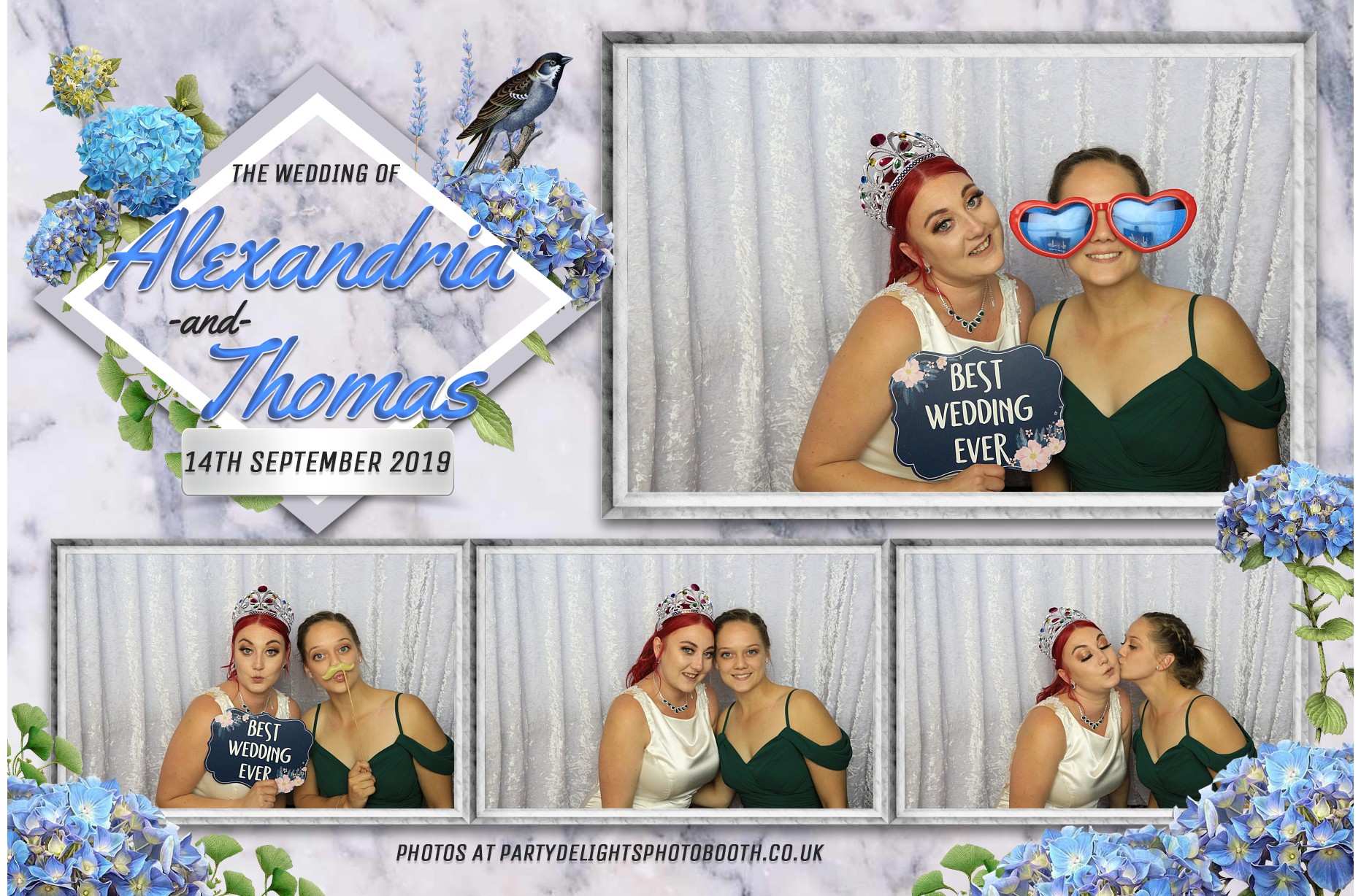 Alexandria & Thomas's Wedding - Prints | View more photos from the event at gallery.partydelightsphotobooth.co.uk/u/PartyDelightsPhotoBooth/Alexandria-Thomass-Wedding-Prints