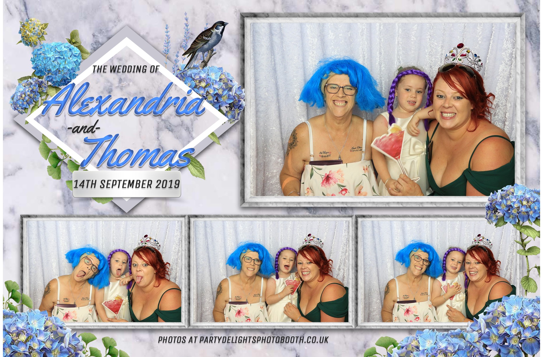 Alexandria & Thomas's Wedding - Prints | View more photos from the event at gallery.partydelightsphotobooth.co.uk/u/PartyDelightsPhotoBooth/Alexandria-Thomass-Wedding-Prints