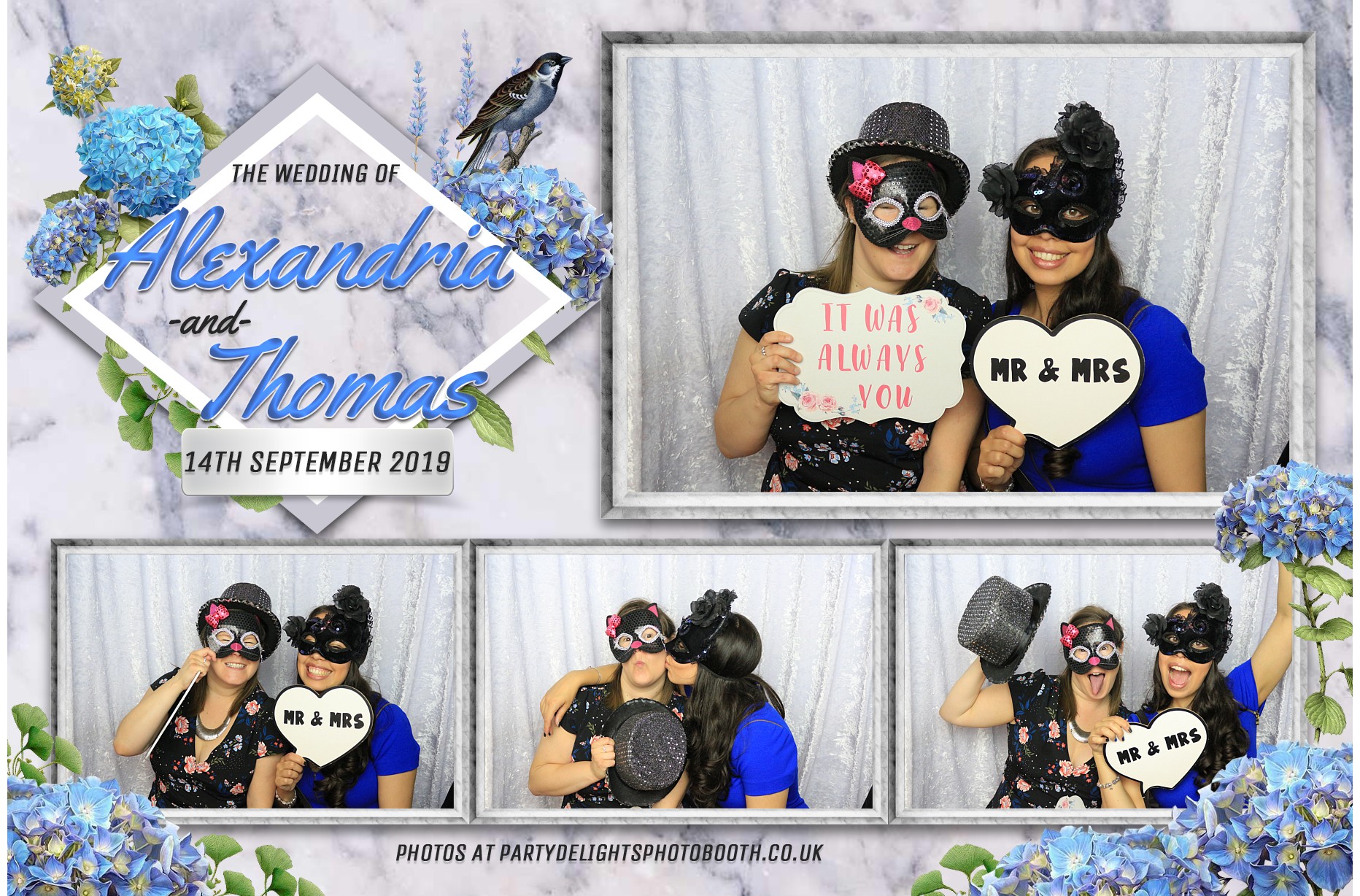 Alexandria & Thomas's Wedding - Prints | View more photos from the event at gallery.partydelightsphotobooth.co.uk/u/PartyDelightsPhotoBooth/Alexandria-Thomass-Wedding-Prints