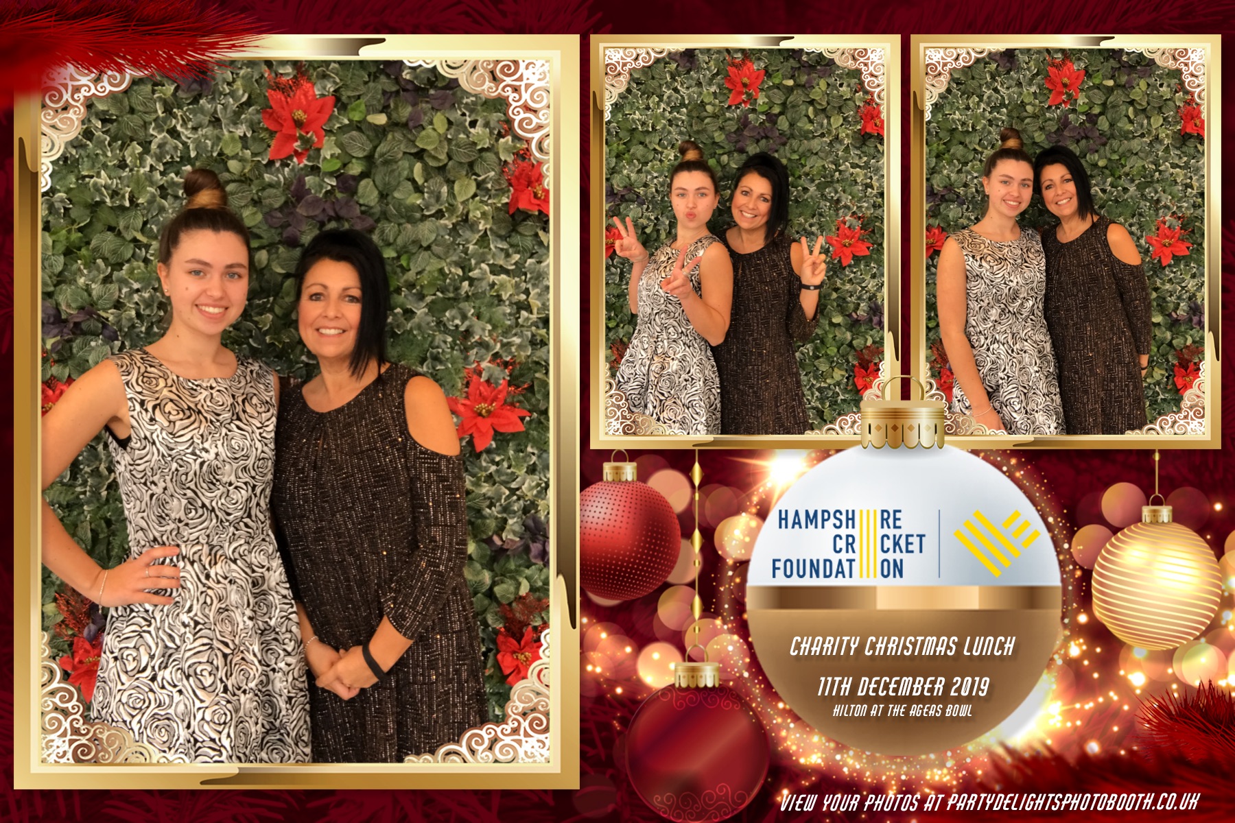 Charity Christmas Lunch in aid of the Hampshire Cricket Foundation - Prints & Boomerangs | View more photos from the event at gallery.partydelightsphotobooth.co.uk/u/PartyDelightsPhotoBooth/Charity-Christmas-Lunch-in-aid-of-the-Hampshire-Cricket-Foundation-Prints