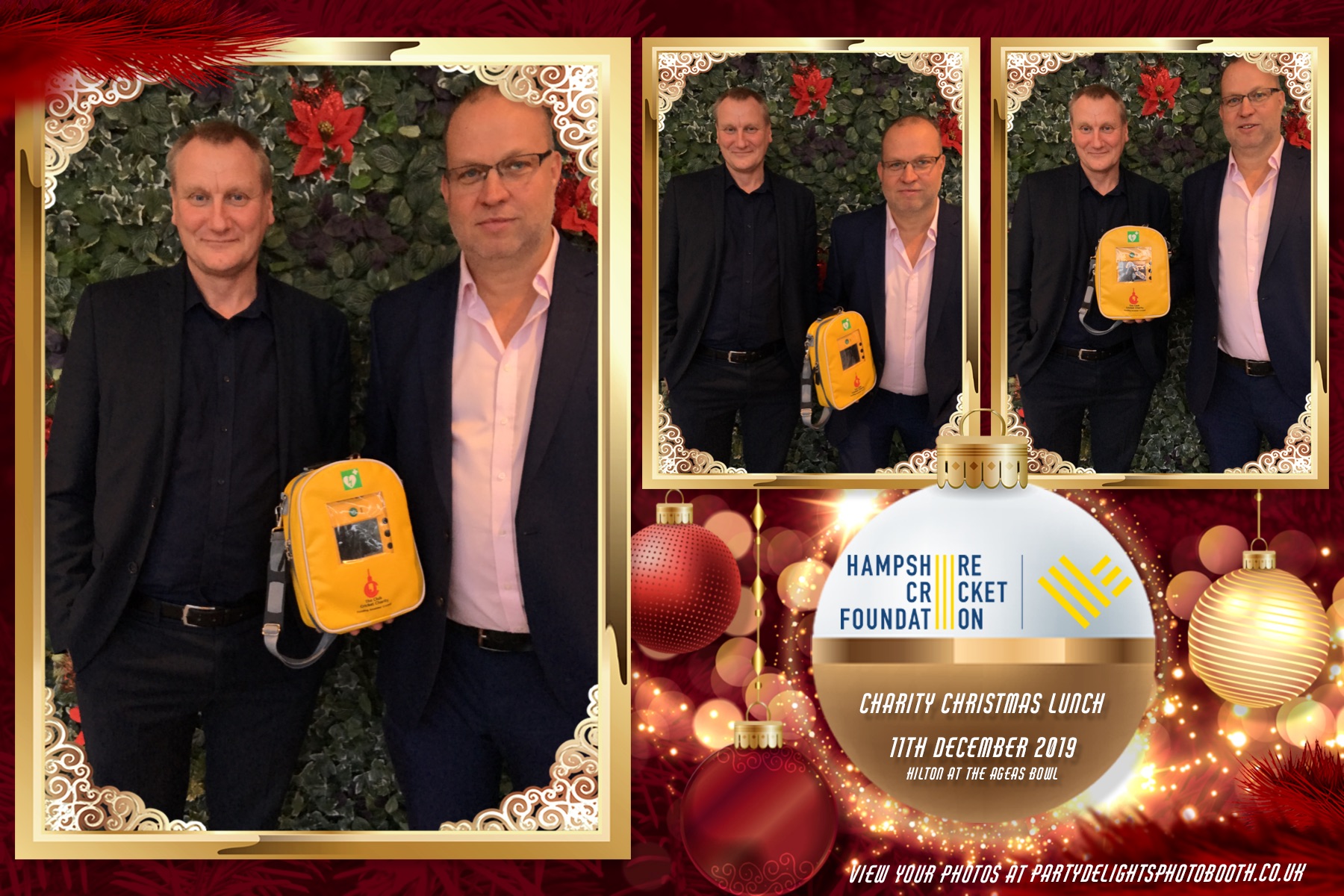 Charity Christmas Lunch in aid of the Hampshire Cricket Foundation - Prints & Boomerangs | View more photos from the event at gallery.partydelightsphotobooth.co.uk/u/PartyDelightsPhotoBooth/Charity-Christmas-Lunch-in-aid-of-the-Hampshire-Cricket-Foundation-Prints