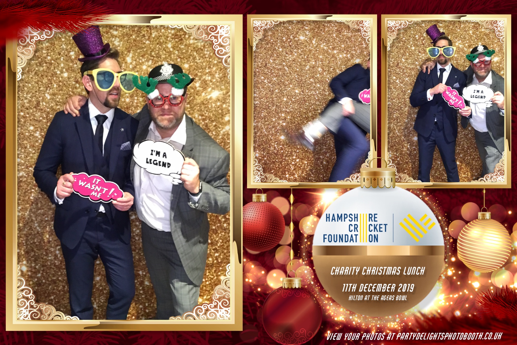 Charity Christmas Lunch in aid of the Hampshire Cricket Foundation - Prints & Boomerangs | View more photos from the event at gallery.partydelightsphotobooth.co.uk/u/PartyDelightsPhotoBooth/Charity-Christmas-Lunch-in-aid-of-the-Hampshire-Cricket-Foundation-Prints