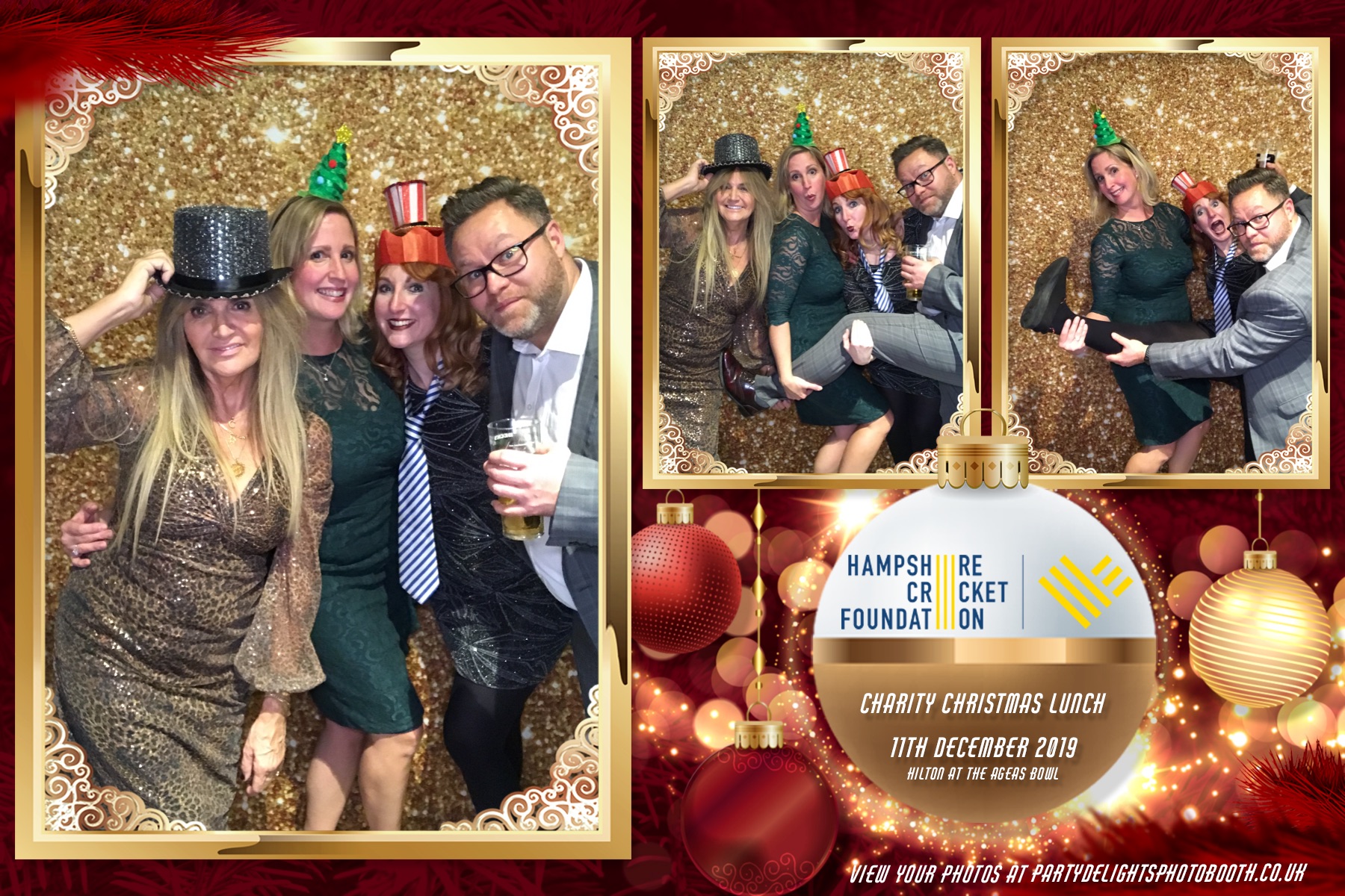 Charity Christmas Lunch in aid of the Hampshire Cricket Foundation - Prints & Boomerangs | View more photos from the event at gallery.partydelightsphotobooth.co.uk/u/PartyDelightsPhotoBooth/Charity-Christmas-Lunch-in-aid-of-the-Hampshire-Cricket-Foundation-Prints