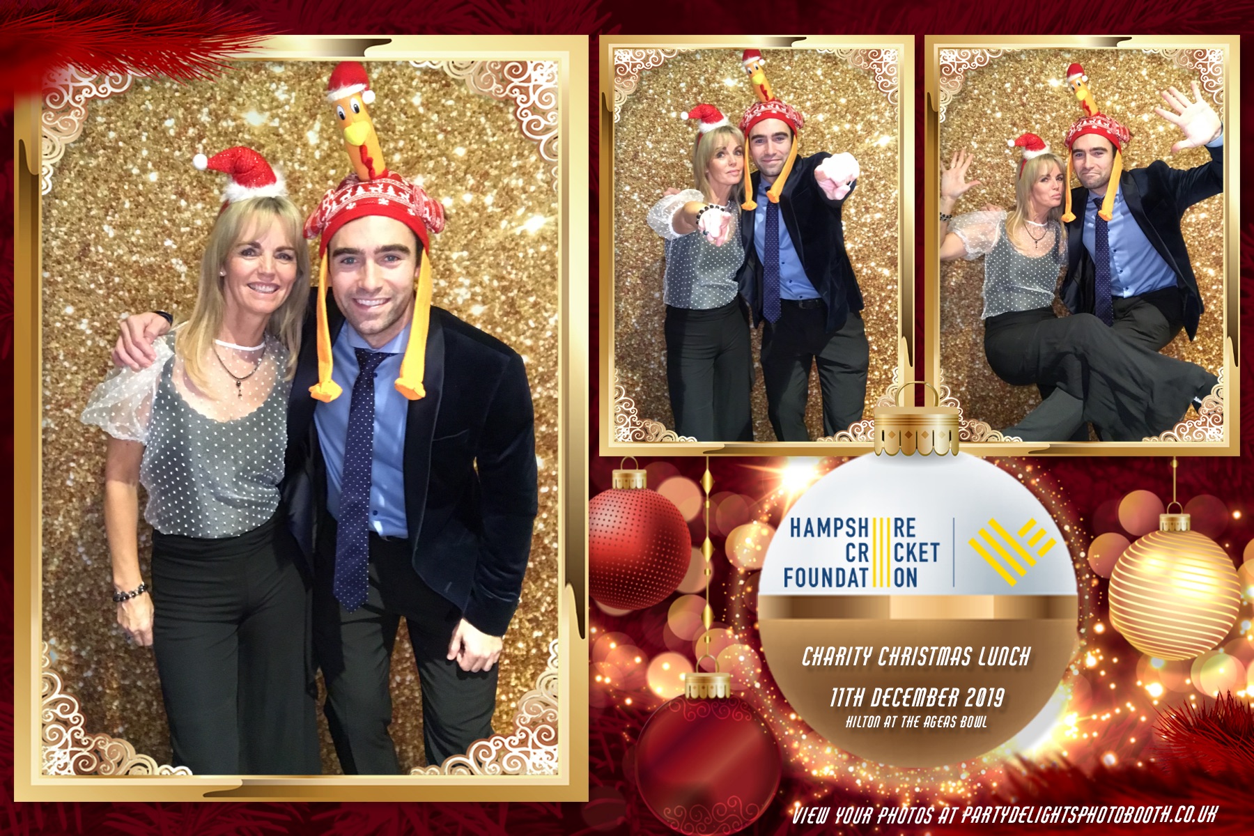 Charity Christmas Lunch in aid of the Hampshire Cricket Foundation - Prints & Boomerangs | View more photos from the event at gallery.partydelightsphotobooth.co.uk/u/PartyDelightsPhotoBooth/Charity-Christmas-Lunch-in-aid-of-the-Hampshire-Cricket-Foundation-Prints