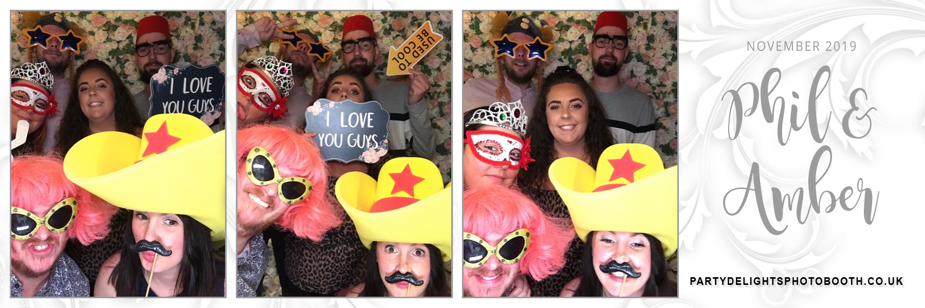 Phil & Amber's Wedding party - Prints & Boomerangs | View more photos from the event at gallery.partydelightsphotobooth.co.uk/u/PartyDelightsPhotoBooth/Phil-Ambers-Wedding-party-Prints-Boomerangs