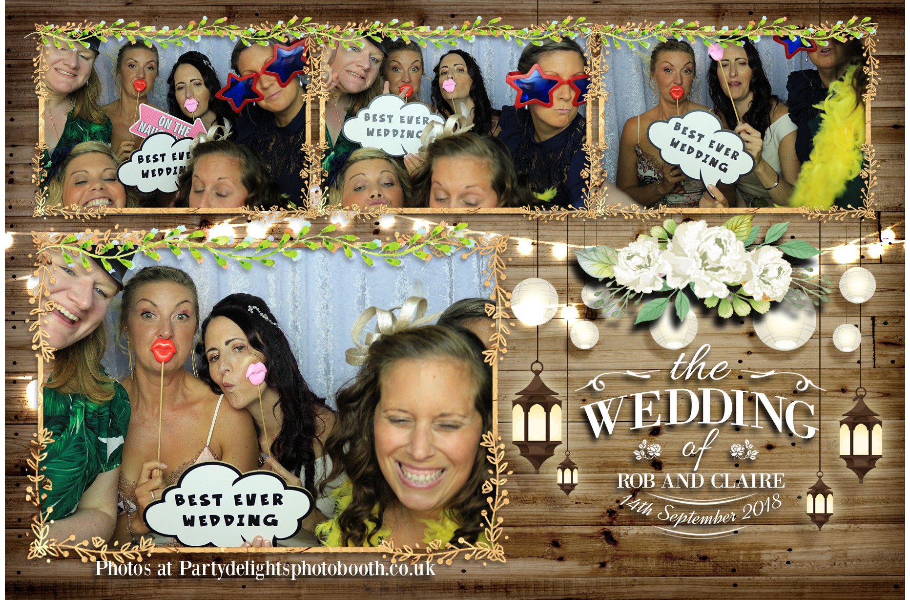 Rob & Claire's Wedding - Prints | View more photos from the event at gallery.partydelightsphotobooth.co.uk/u/PartyDelightsPhotoBooth/Rob-Claires-Wedding-Prints