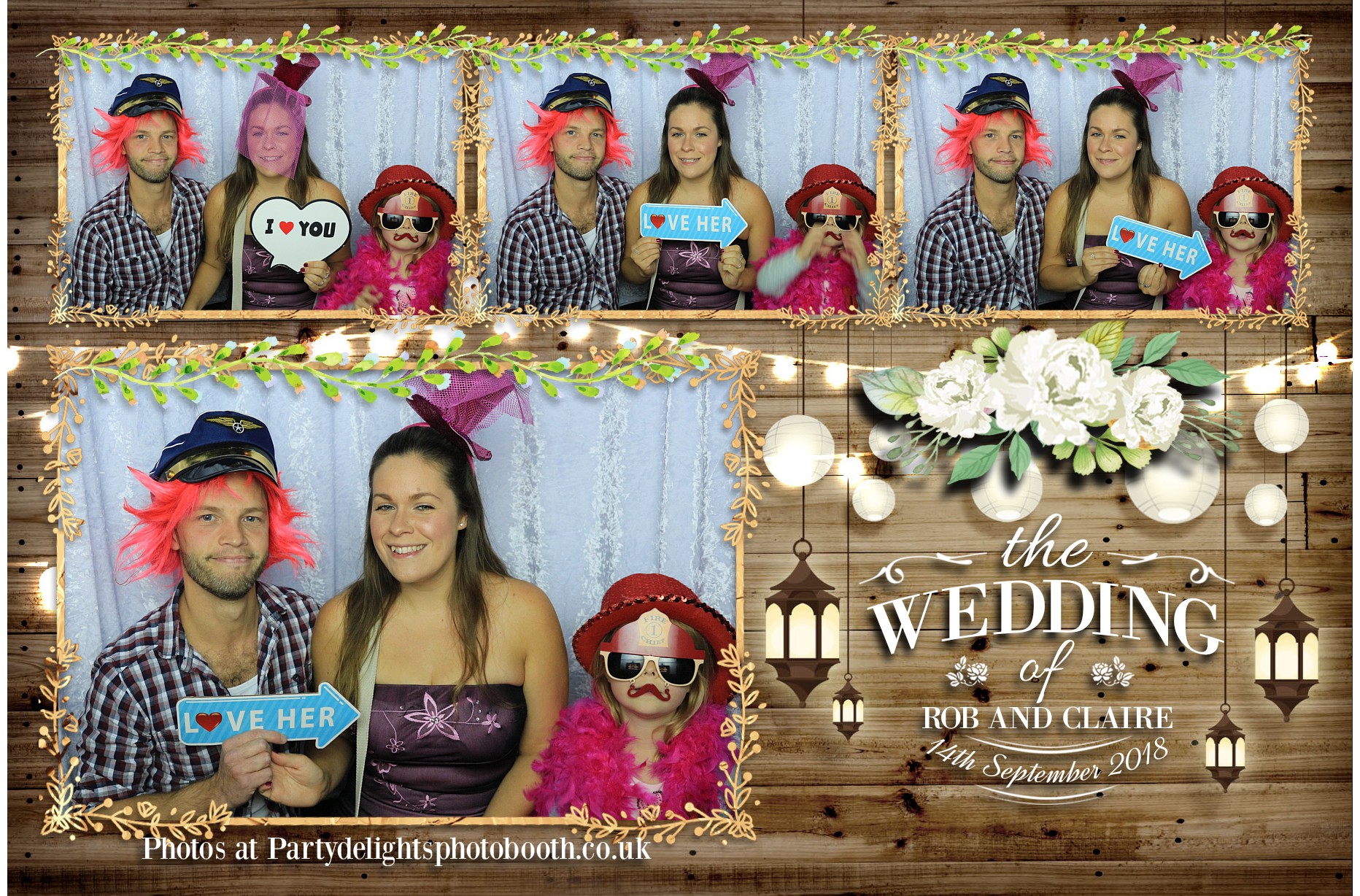 Rob & Claire's Wedding - Prints | View more photos from the event at gallery.partydelightsphotobooth.co.uk/u/PartyDelightsPhotoBooth/Rob-Claires-Wedding-Prints