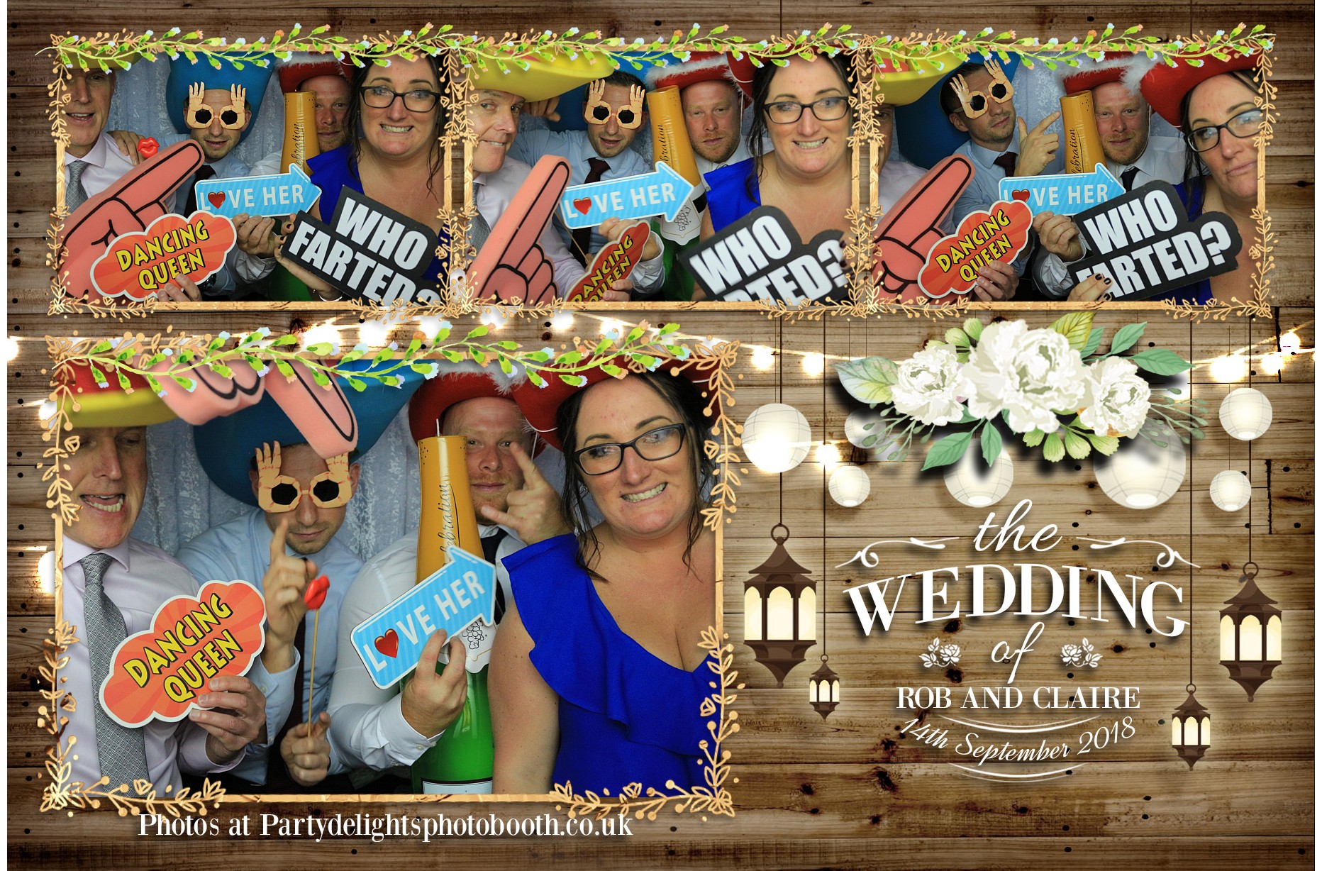 Rob & Claire's Wedding - Prints | View more photos from the event at gallery.partydelightsphotobooth.co.uk/u/PartyDelightsPhotoBooth/Rob-Claires-Wedding-Prints