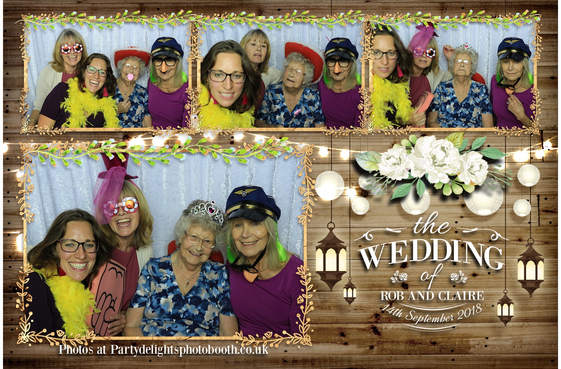 Rob & Claire's Wedding - Prints | View more photos from the event at gallery.partydelightsphotobooth.co.uk/u/PartyDelightsPhotoBooth/Rob-Claires-Wedding-Prints