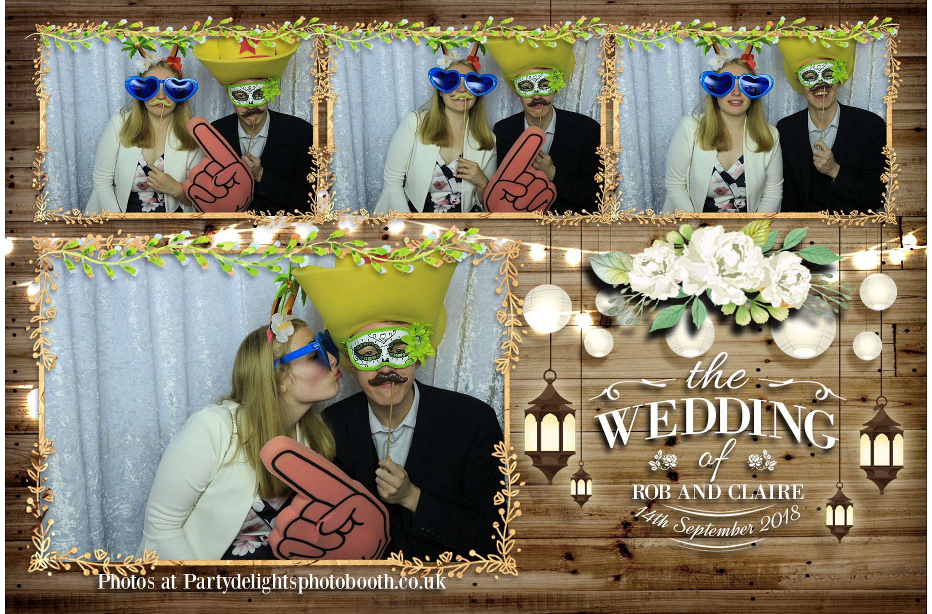 Rob & Claire's Wedding - Prints | View more photos from the event at gallery.partydelightsphotobooth.co.uk/u/PartyDelightsPhotoBooth/Rob-Claires-Wedding-Prints