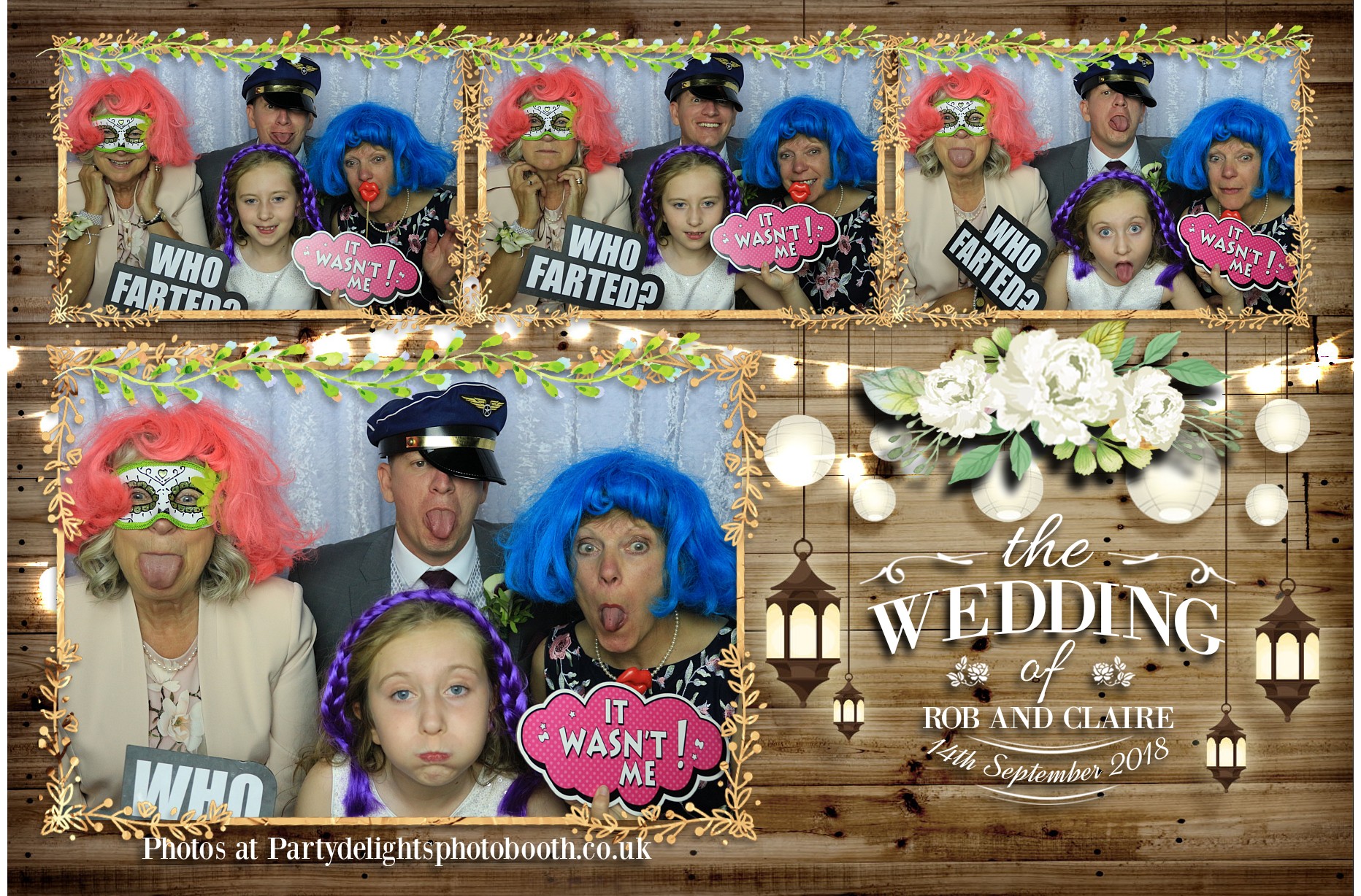 Rob & Claire's Wedding - Prints | View more photos from the event at gallery.partydelightsphotobooth.co.uk/u/PartyDelightsPhotoBooth/Rob-Claires-Wedding-Prints
