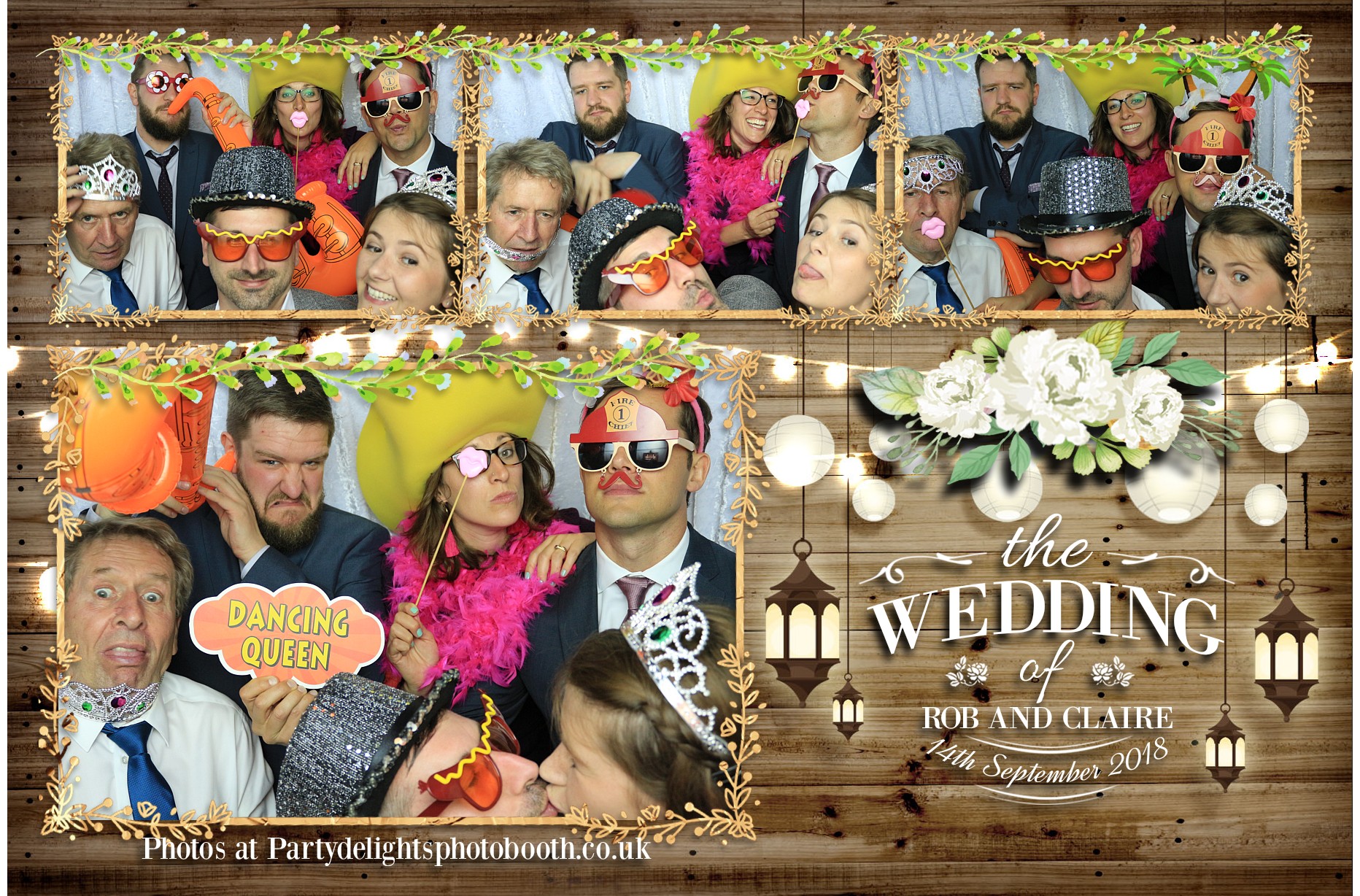 Rob & Claire's Wedding - Prints | View more photos from the event at gallery.partydelightsphotobooth.co.uk/u/PartyDelightsPhotoBooth/Rob-Claires-Wedding-Prints