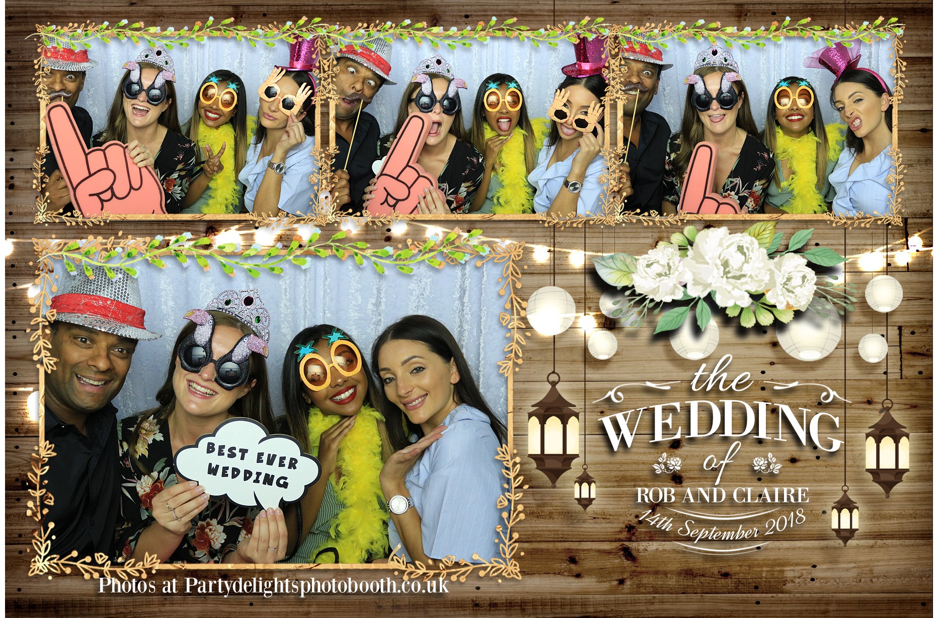 Rob & Claire's Wedding - Prints | View more photos from the event at gallery.partydelightsphotobooth.co.uk/u/PartyDelightsPhotoBooth/Rob-Claires-Wedding-Prints