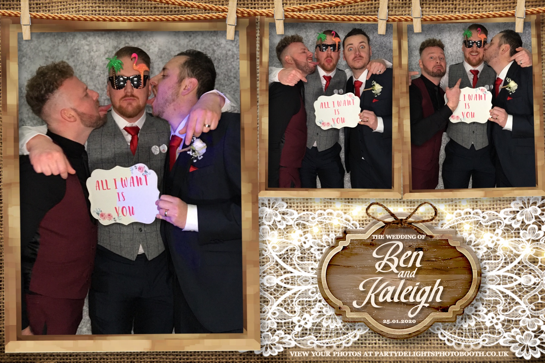 kaleigh & Ben's Wedding - Prints & Boomerangs | View more photos from the event at gallery.partydelightsphotobooth.co.uk/u/PartyDelightsPhotoBooth/kaleigh-Bens-Wedding-Prints-Boomerangs