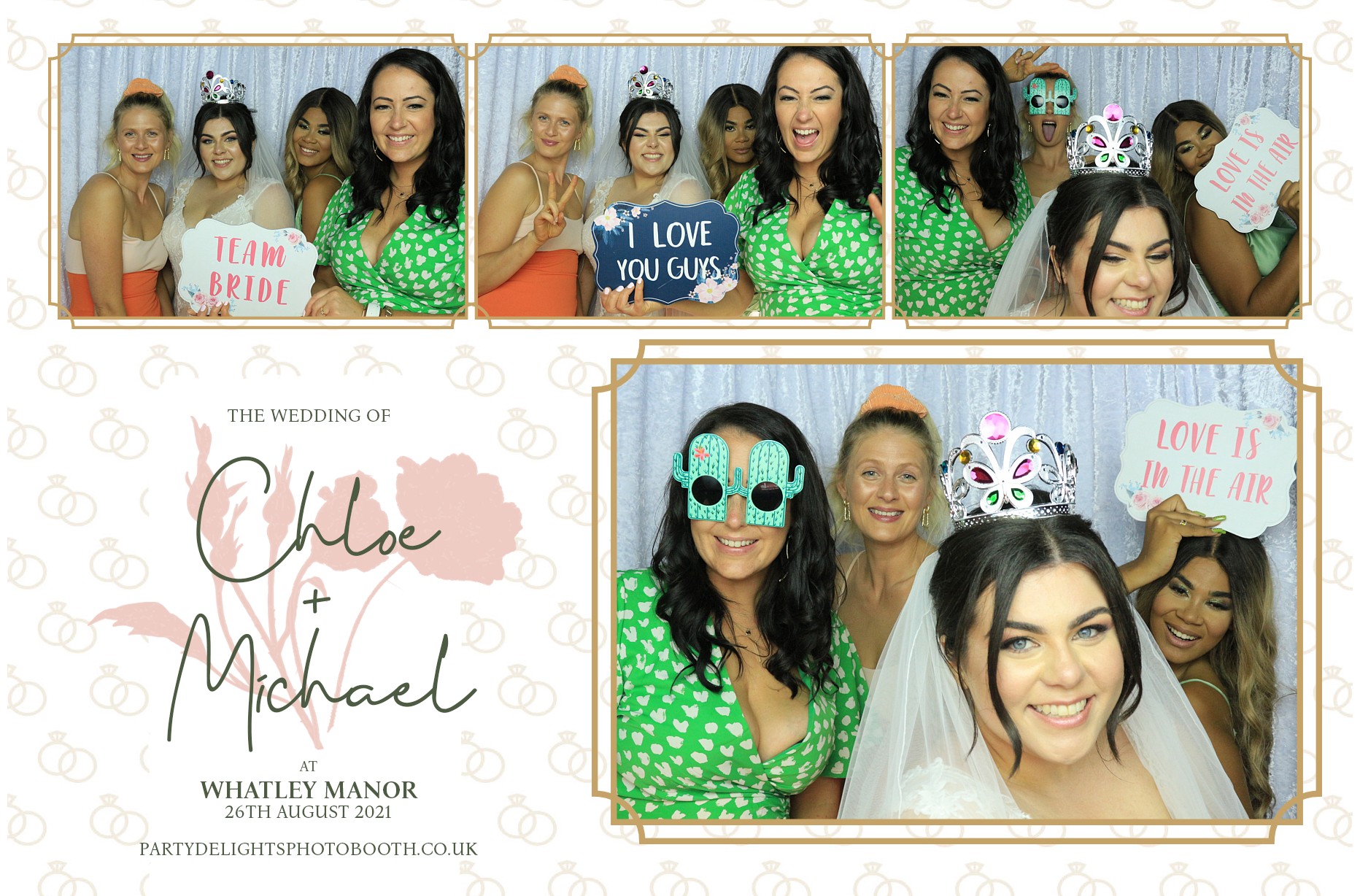 Chloe & Michael's Wedding | View more photos from the event at gallery.partydelightsphotobooth.co.uk/u/PartyDelightsPhotoBooth/Chloe-Michaels-Wedding