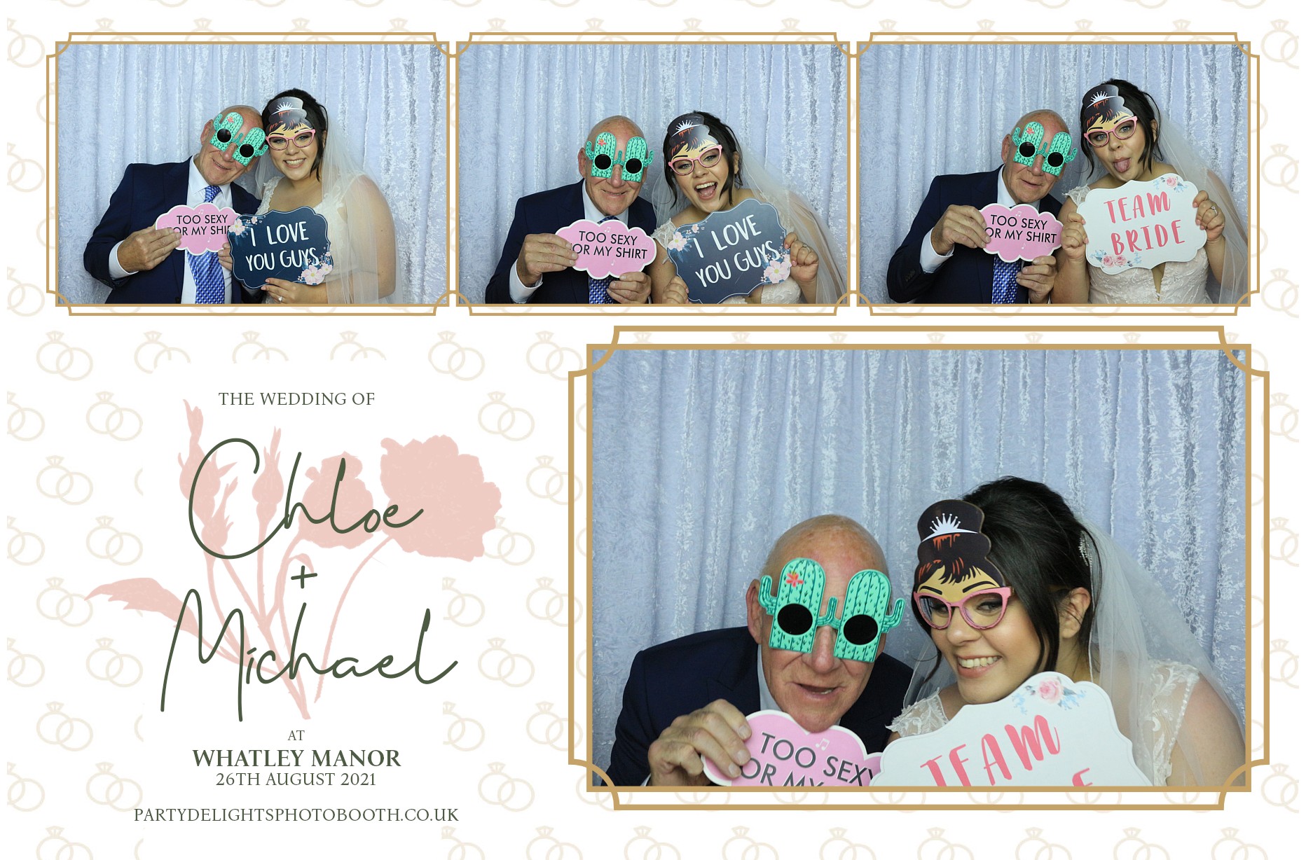 Chloe & Michael's Wedding | View more photos from the event at gallery.partydelightsphotobooth.co.uk/u/PartyDelightsPhotoBooth/Chloe-Michaels-Wedding