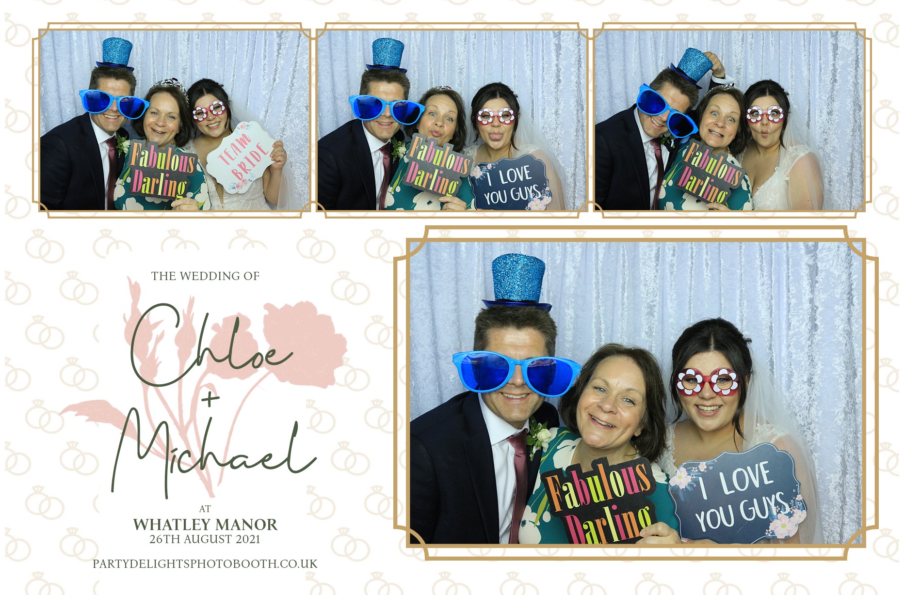 Chloe & Michael's Wedding | View more photos from the event at gallery.partydelightsphotobooth.co.uk/u/PartyDelightsPhotoBooth/Chloe-Michaels-Wedding