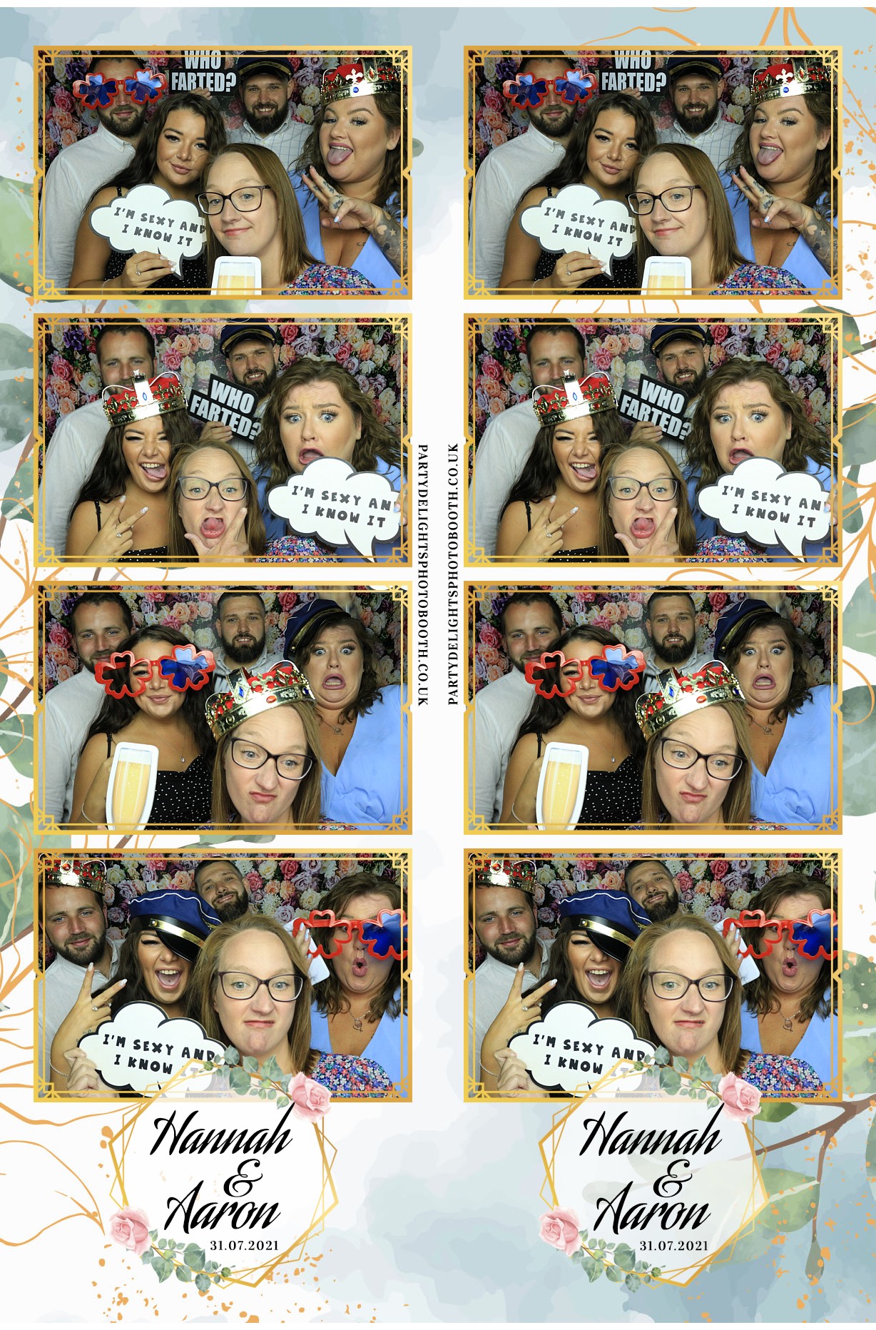 Hannah & Aaron's Wedding | View more photos from the event at gallery.partydelightsphotobooth.co.uk/u/PartyDelightsPhotoBooth/Hannah-Aarons-Wedding
