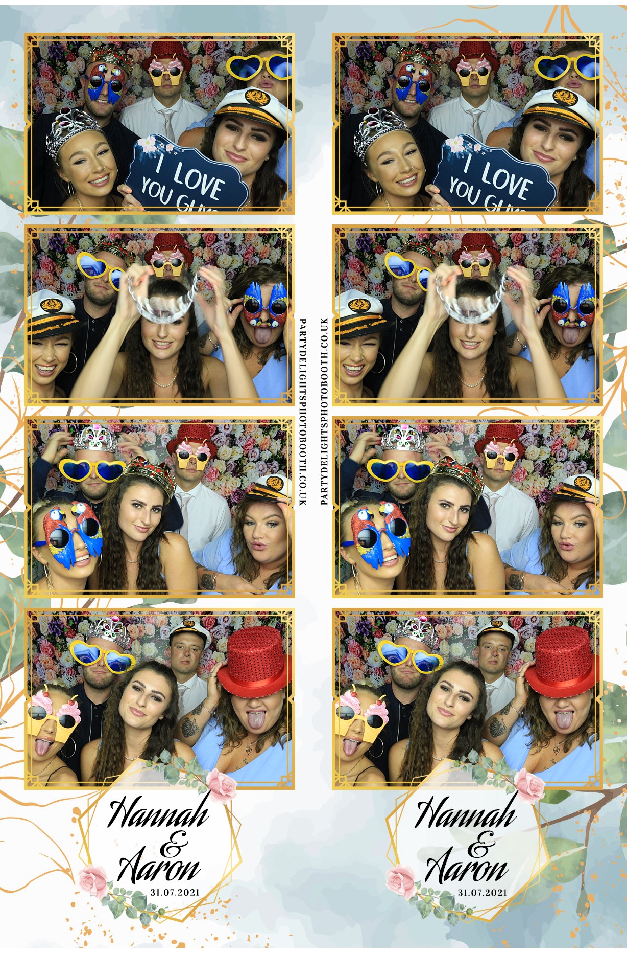 Hannah & Aaron's Wedding | View more photos from the event at gallery.partydelightsphotobooth.co.uk/u/PartyDelightsPhotoBooth/Hannah-Aarons-Wedding