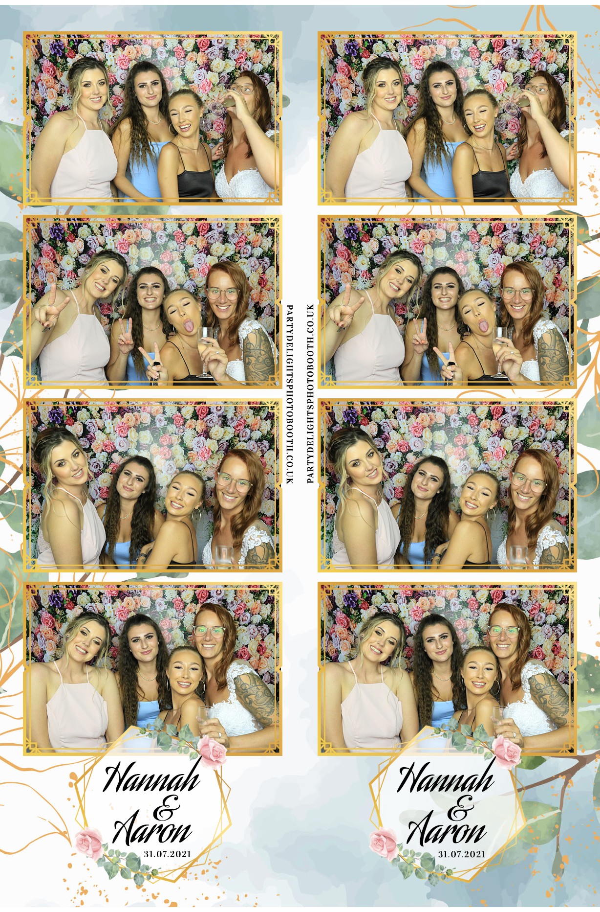 Hannah & Aaron's Wedding | View more photos from the event at gallery.partydelightsphotobooth.co.uk/u/PartyDelightsPhotoBooth/Hannah-Aarons-Wedding