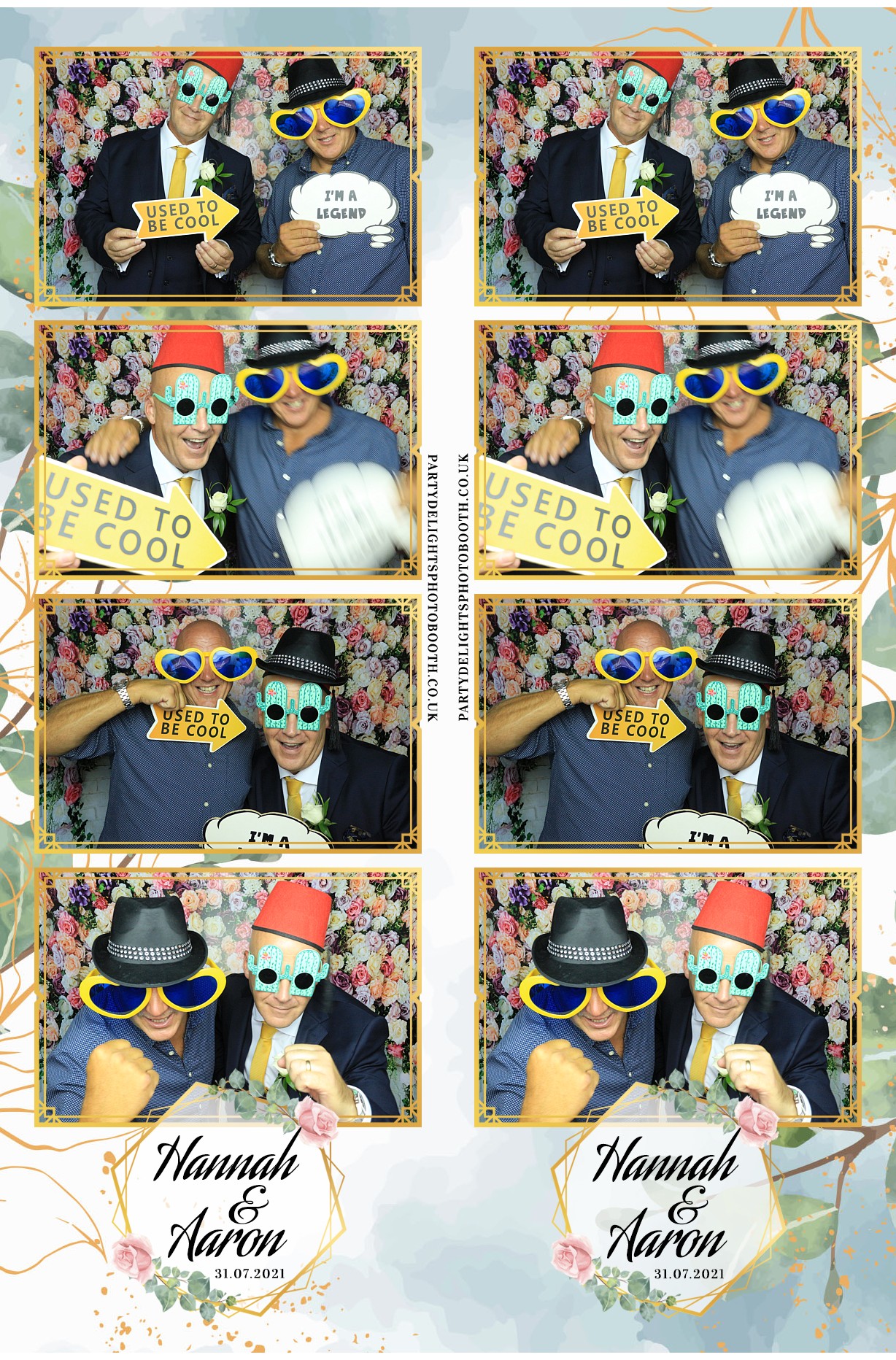 Hannah & Aaron's Wedding | View more photos from the event at gallery.partydelightsphotobooth.co.uk/u/PartyDelightsPhotoBooth/Hannah-Aarons-Wedding