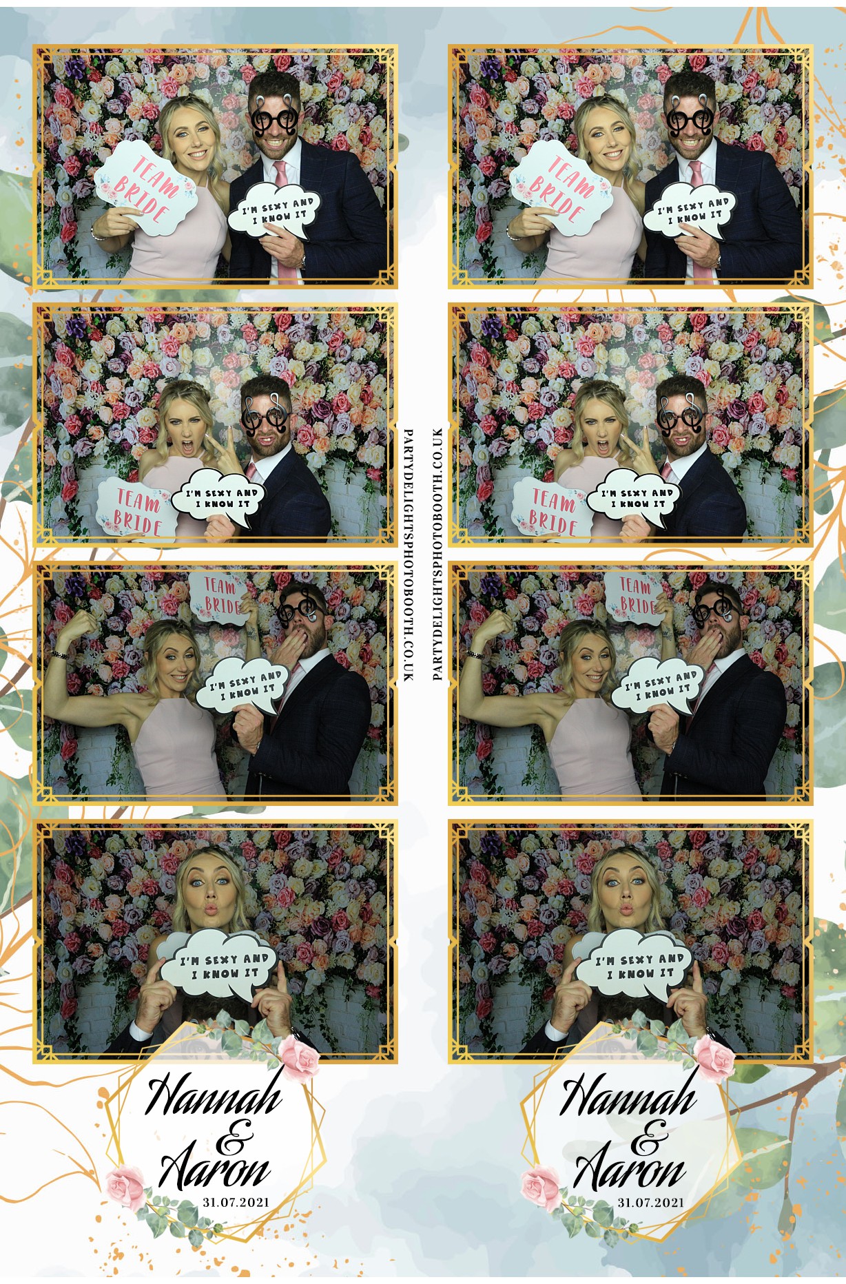 Hannah & Aaron's Wedding | View more photos from the event at gallery.partydelightsphotobooth.co.uk/u/PartyDelightsPhotoBooth/Hannah-Aarons-Wedding
