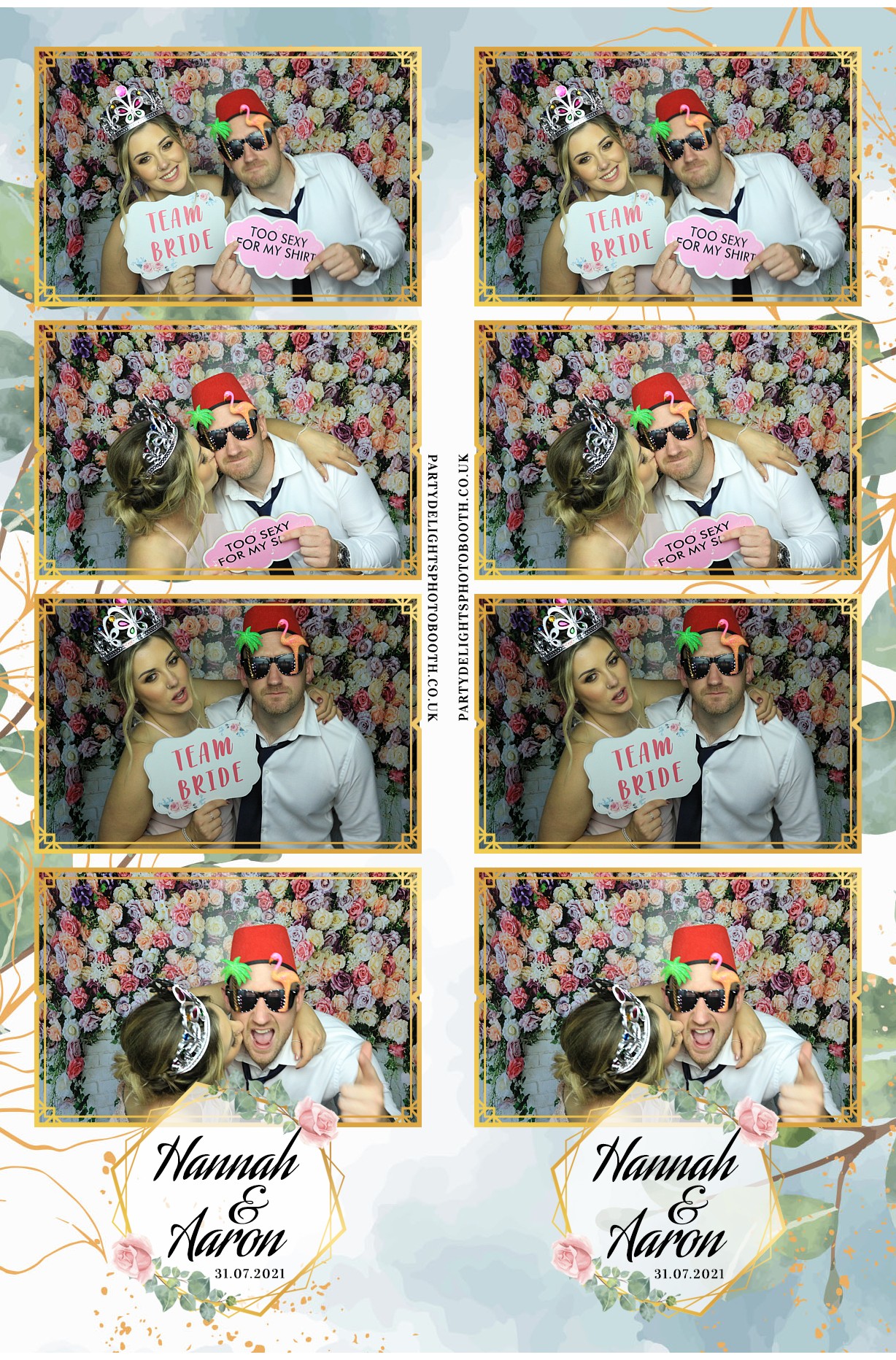 Hannah & Aaron's Wedding | View more photos from the event at gallery.partydelightsphotobooth.co.uk/u/PartyDelightsPhotoBooth/Hannah-Aarons-Wedding