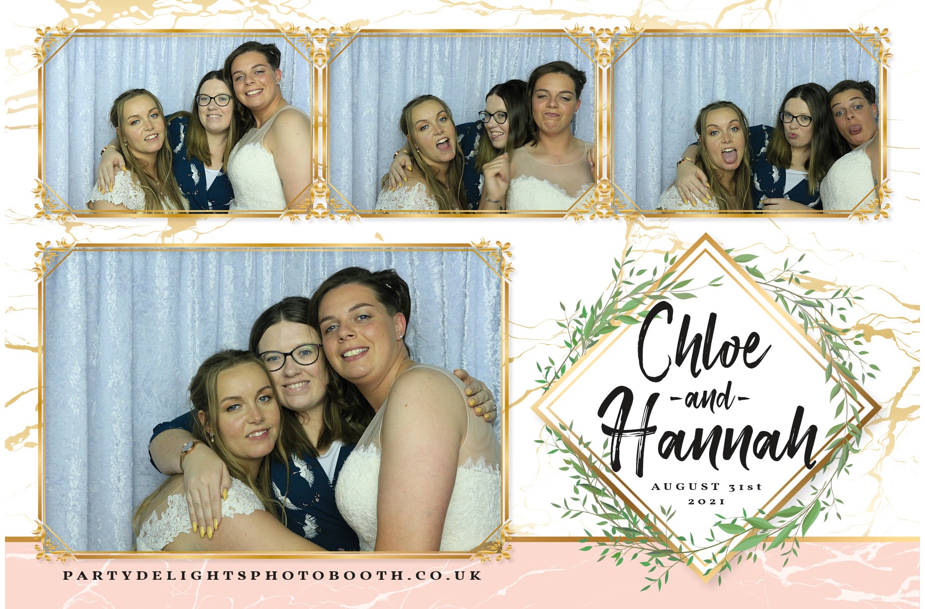 Hannah & Chloe’s wedding | View more photos from the event at gallery.partydelightsphotobooth.co.uk/u/PartyDelightsPhotoBooth/Hannah-Chloe’s-wedding