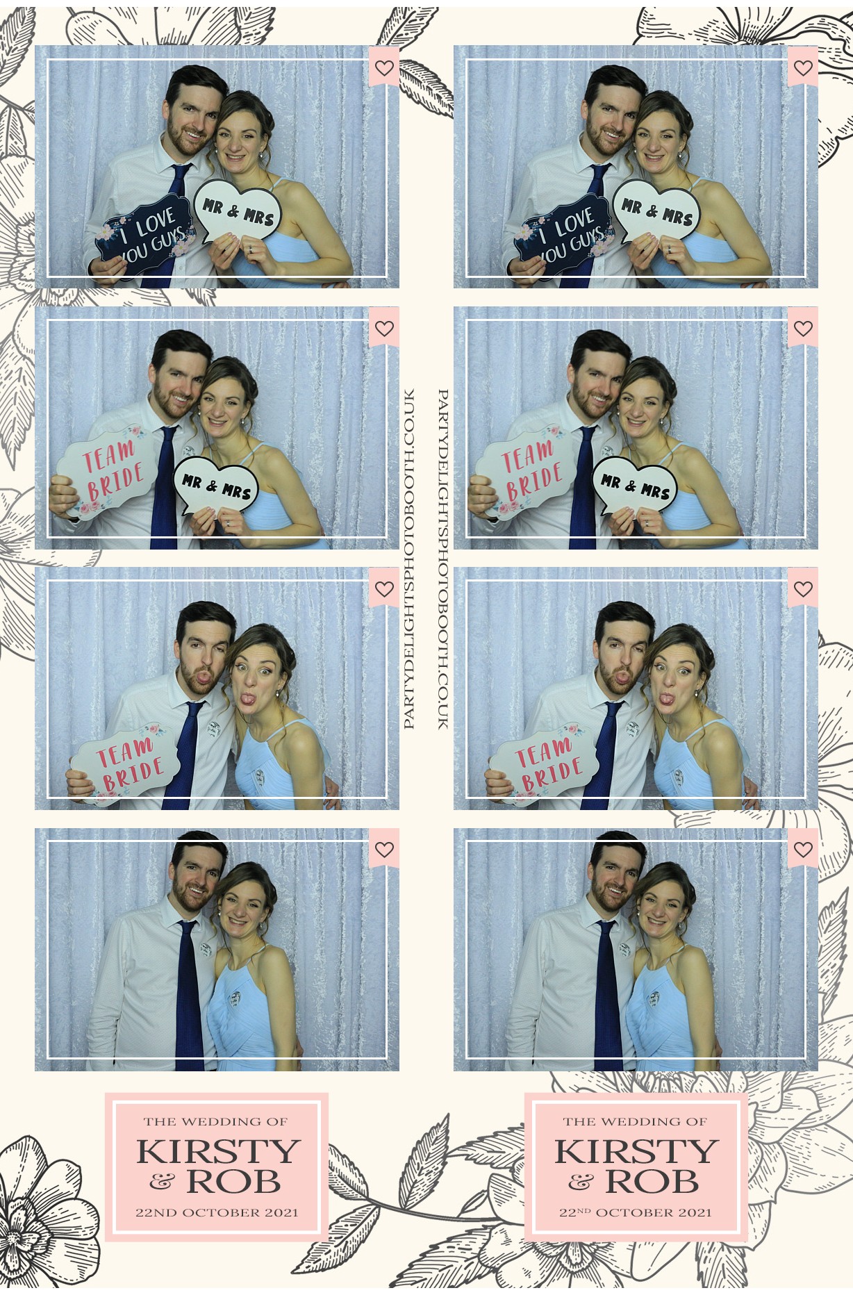 Kirsty and Rob's Wedding | View more photos from the event at gallery.partydelightsphotobooth.co.uk/u/PartyDelightsPhotoBooth/Kirsty-and-Robs-Wedding