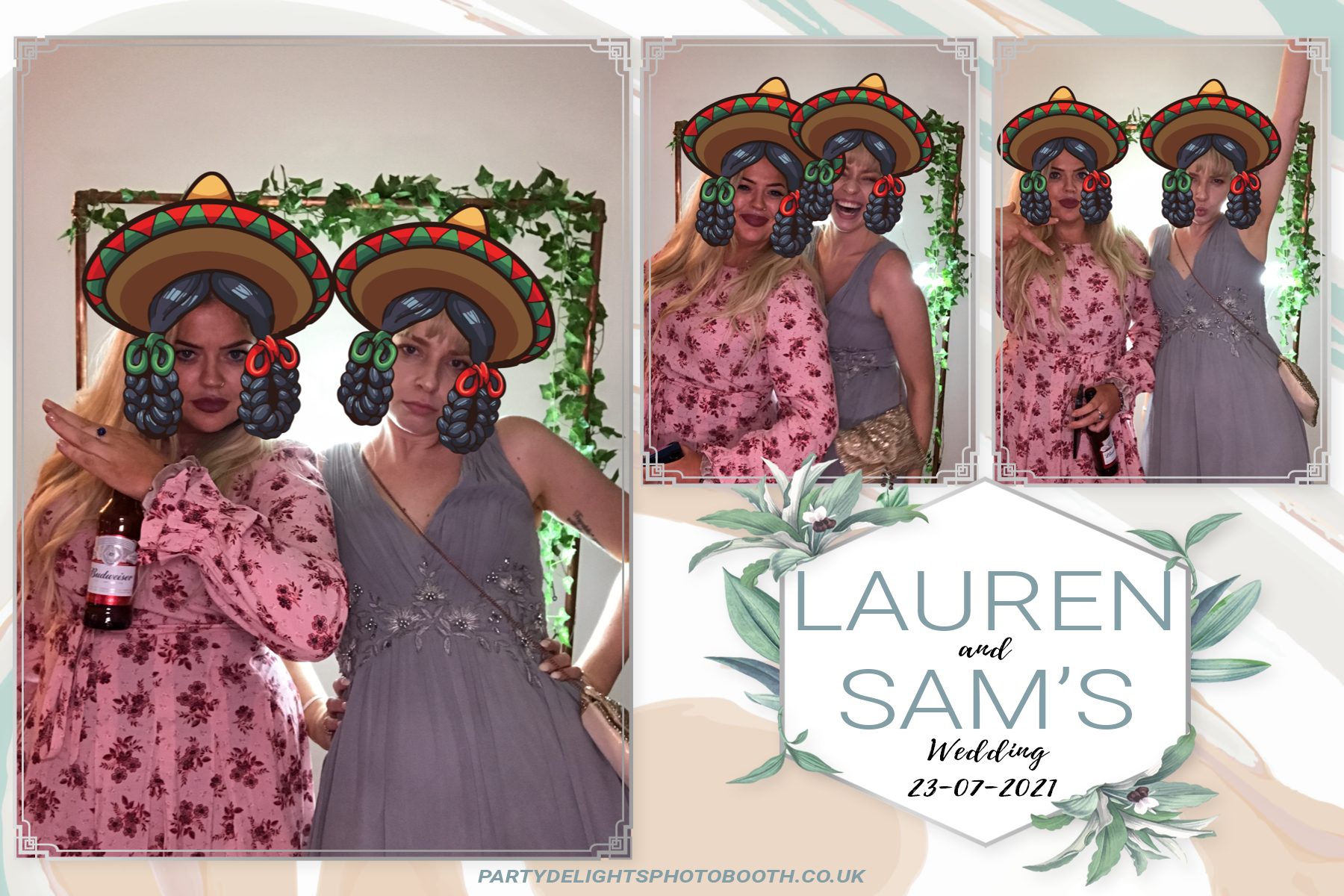Lauren and Sam's Wedding | View more photos from the event at gallery.partydelightsphotobooth.co.uk/u/PartyDelightsPhotoBooth/Lauren-and-Sams-Wedding