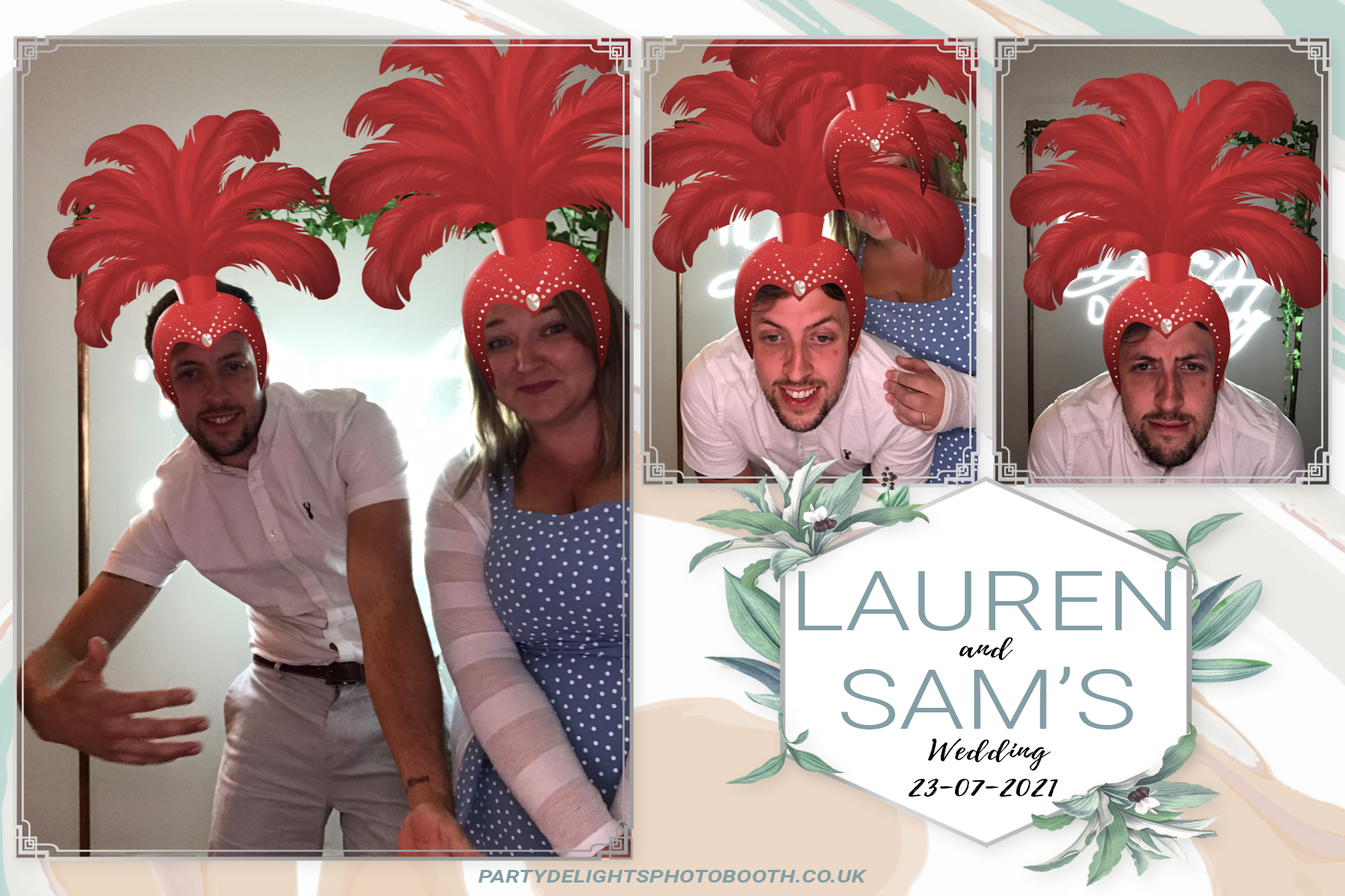 Lauren and Sam's Wedding | View more photos from the event at gallery.partydelightsphotobooth.co.uk/u/PartyDelightsPhotoBooth/Lauren-and-Sams-Wedding