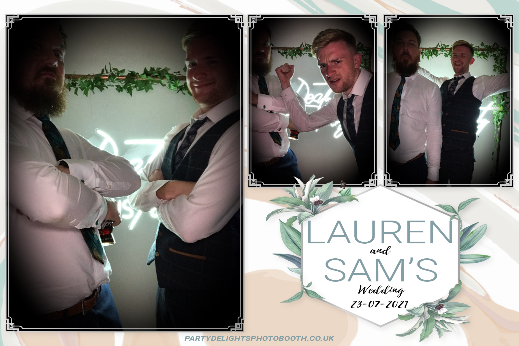 Lauren and Sam's Wedding | View more photos from the event at gallery.partydelightsphotobooth.co.uk/u/PartyDelightsPhotoBooth/Lauren-and-Sams-Wedding