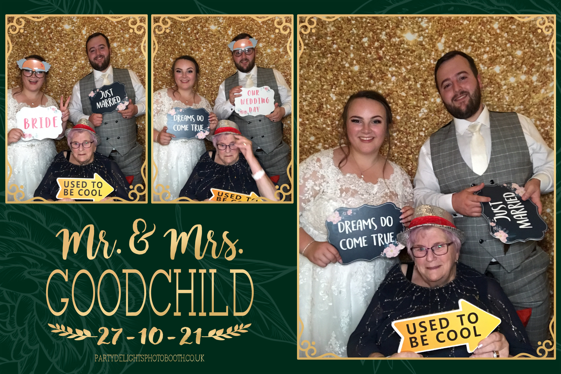 Mr and Mrs Goodchild | View more photos from the event at gallery.partydelightsphotobooth.co.uk/u/PartyDelightsPhotoBooth/Mr-and-Mrs-Goodchild