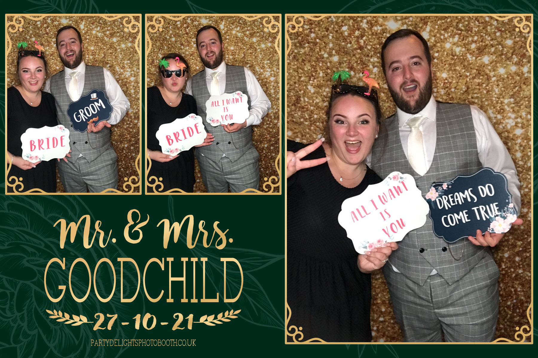 Mr and Mrs Goodchild | View more photos from the event at gallery.partydelightsphotobooth.co.uk/u/PartyDelightsPhotoBooth/Mr-and-Mrs-Goodchild