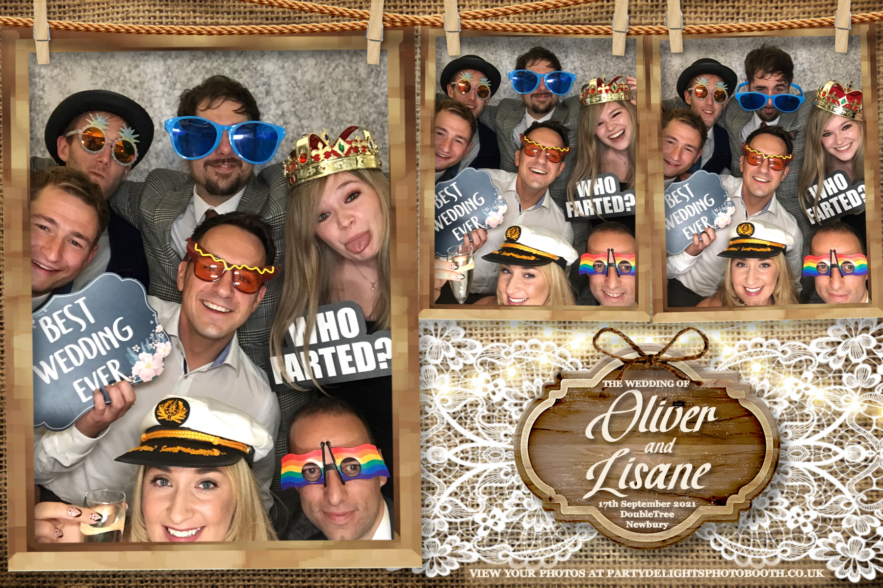 Oliver & Lisane's Wedding | View more photos from the event at gallery.partydelightsphotobooth.co.uk/u/PartyDelightsPhotoBooth/Oliver-Lisanes-Wedding